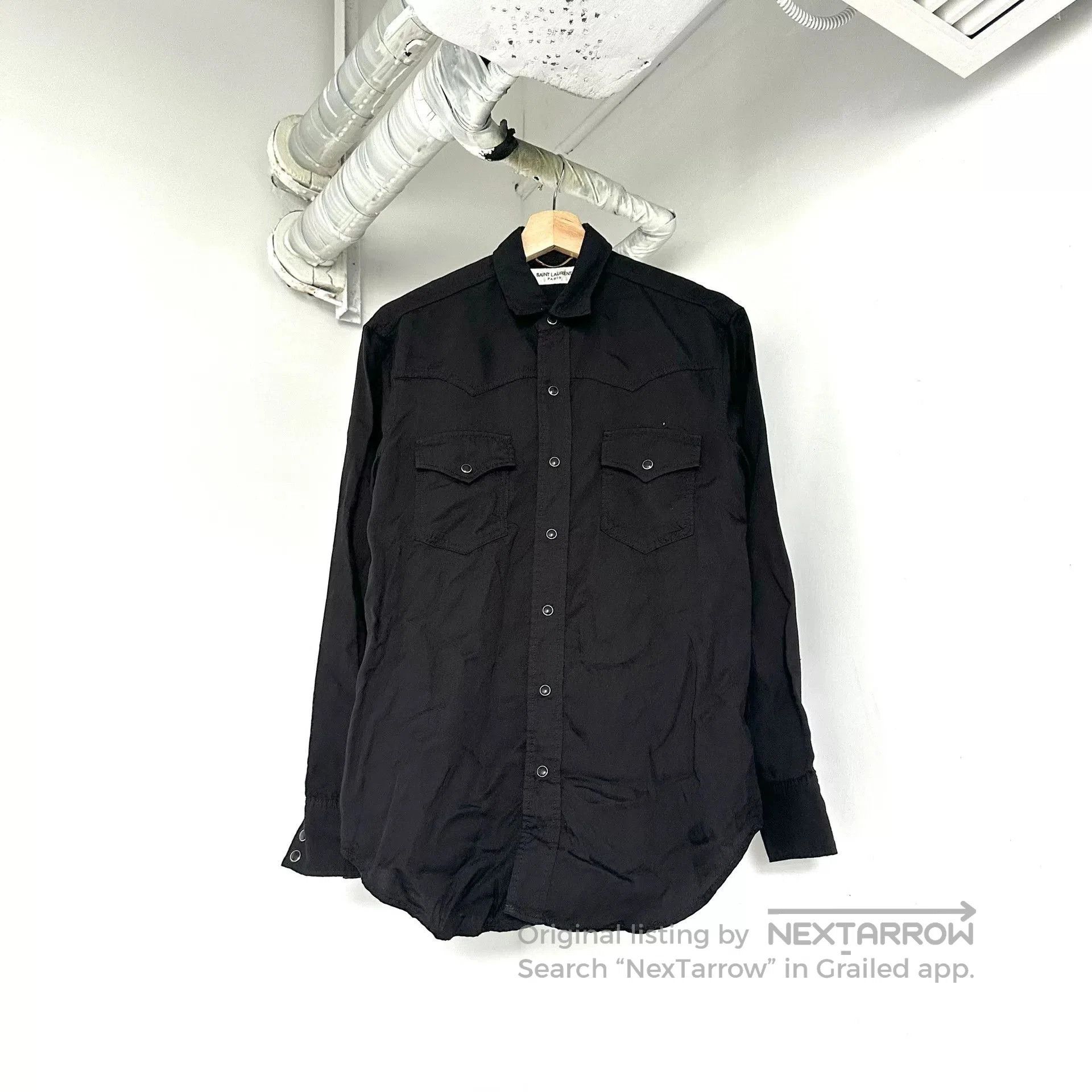 Saint Laurent Paris Saint Laurent YSL Gemstone Button Shirt. Size US M / EU 48-50 / 2 - 1 Thumbnail