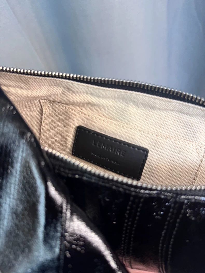 Lemaire Lemaire black coated cowhide horn bag Size ONE SIZE - 9 Thumbnail