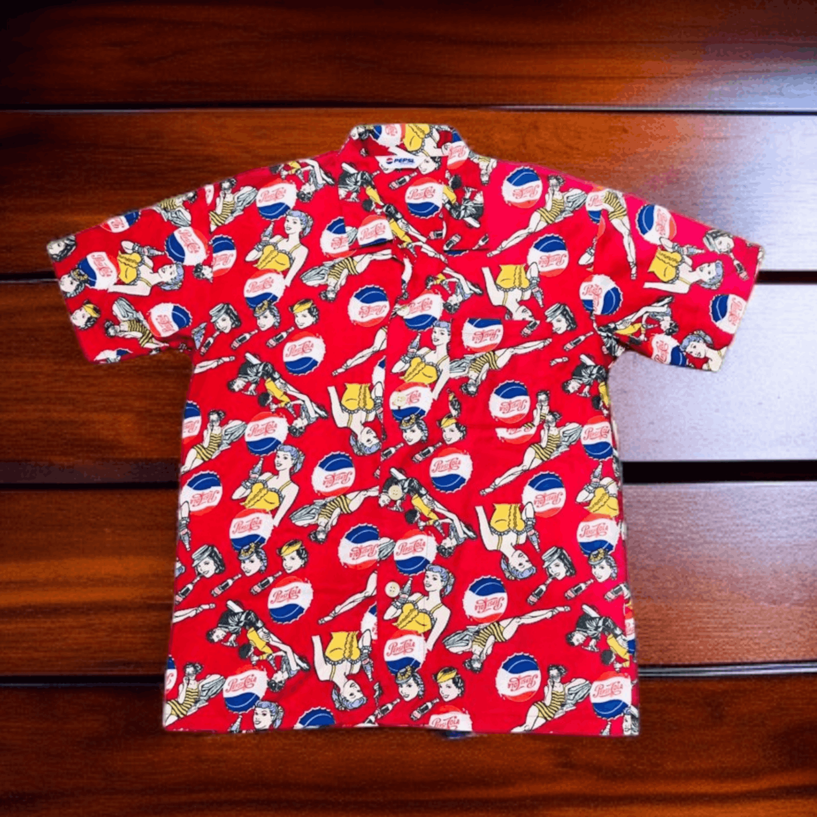 Pepsi Vintage Pepsi Cola All Over Print Button Up Shirt Size US M / EU 48-50 / 2 - 1 Thumbnail