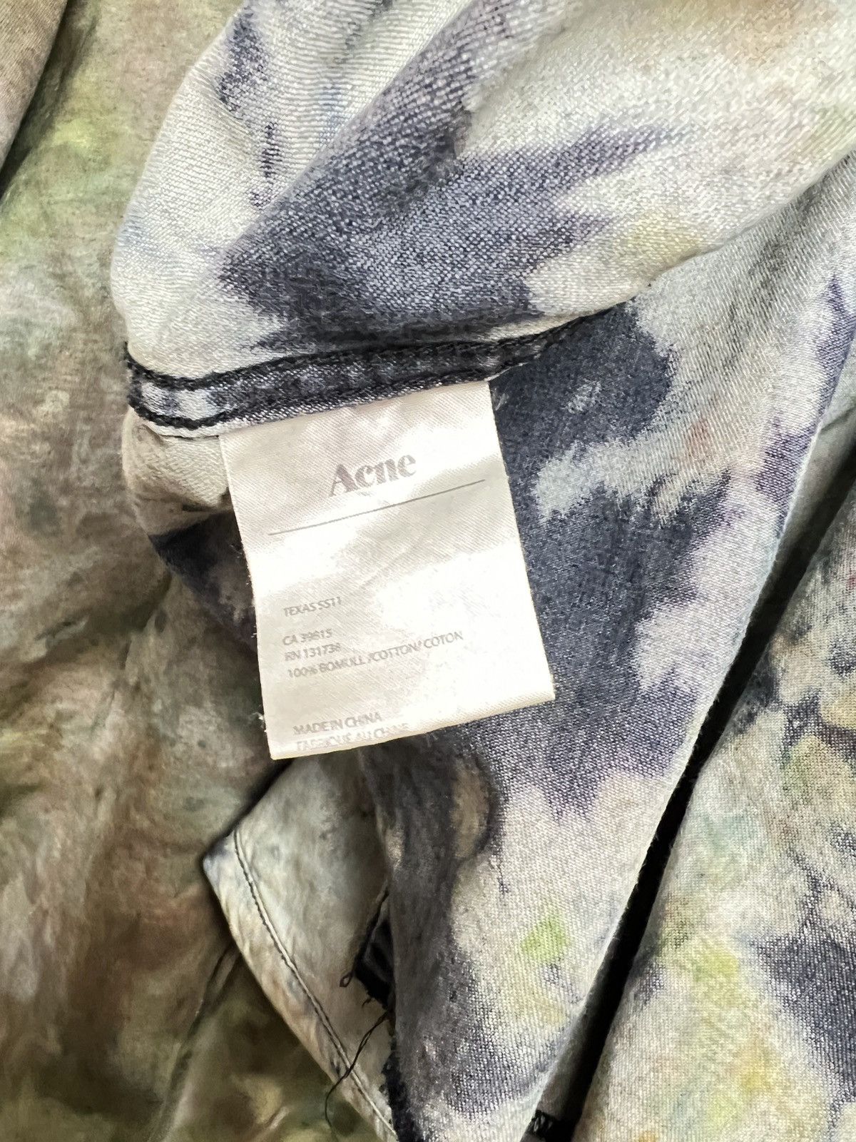 Acne Studios Vintage Acne Studios Denim Shirt Distressed Grunge opium Size US M / EU 48-50 / 2 - 14 Thumbnail