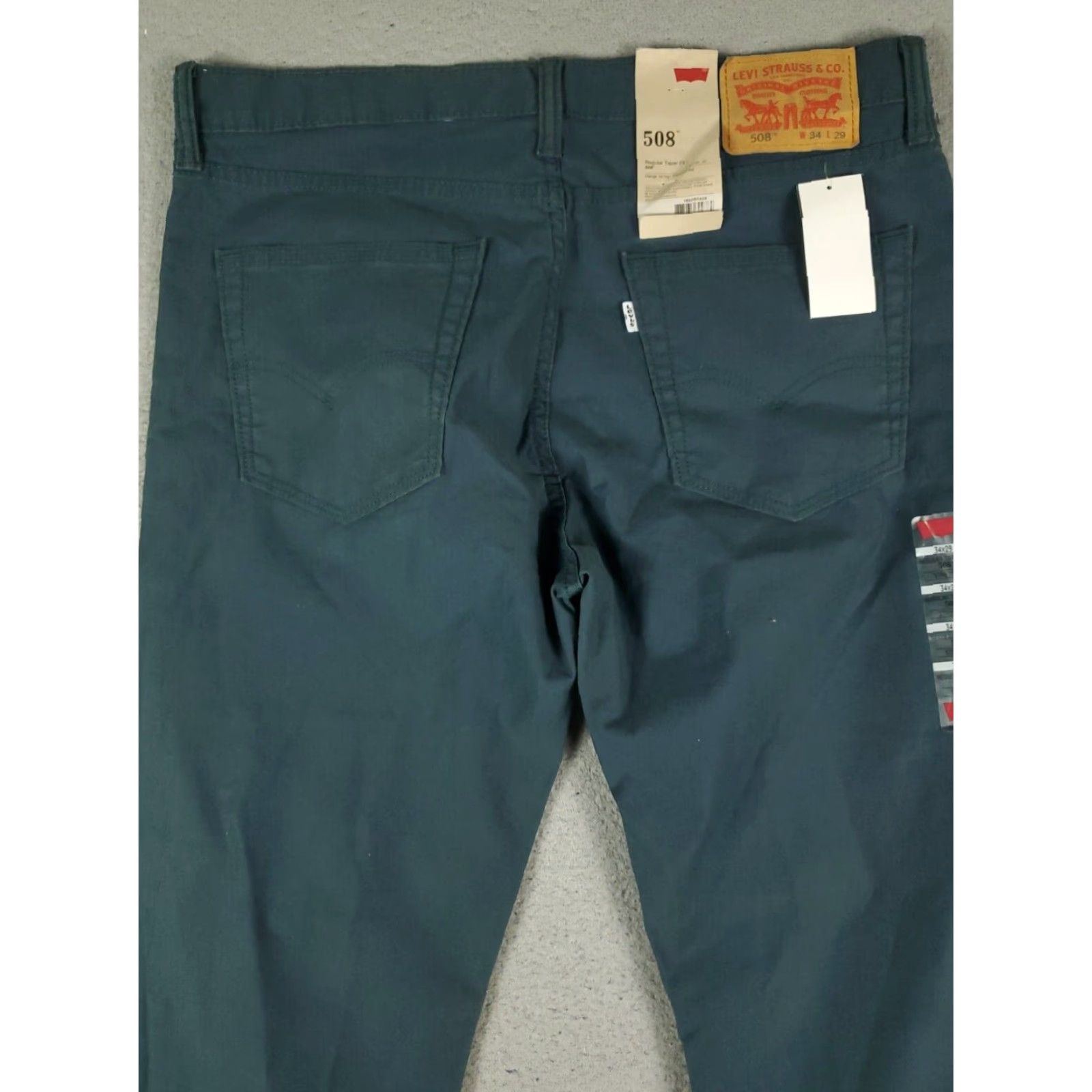 Levi's Levis 508 Jeans Mens 34x29 Blue Regular Tapered Leg Cotton Pants Size US 34 / EU 50 - 7 Thumbnail