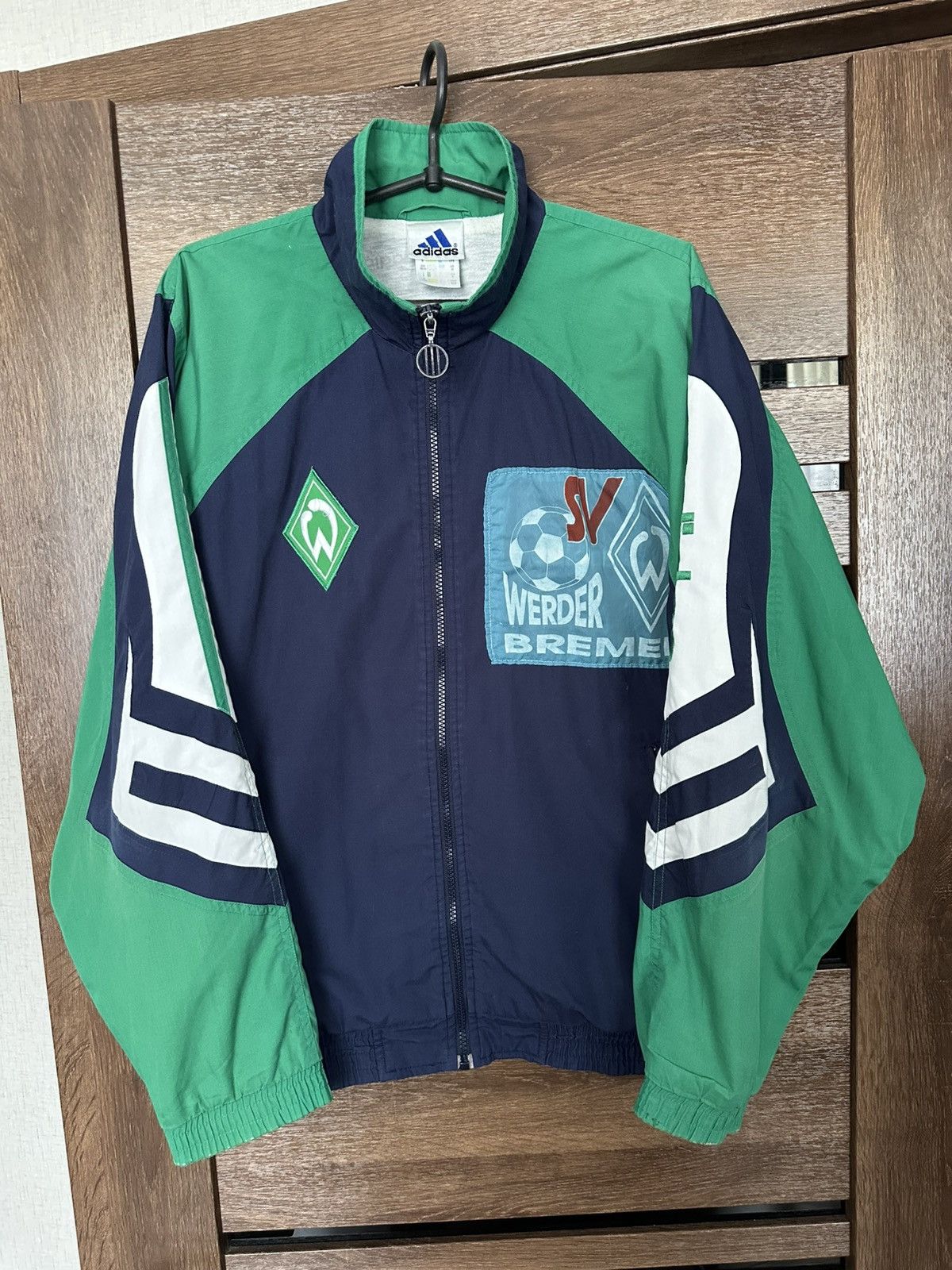 Adidas Werder Bremen Adidas Vintage Zip Jacket 90s Size US M / EU 48-50 / 2 - 3 Thumbnail