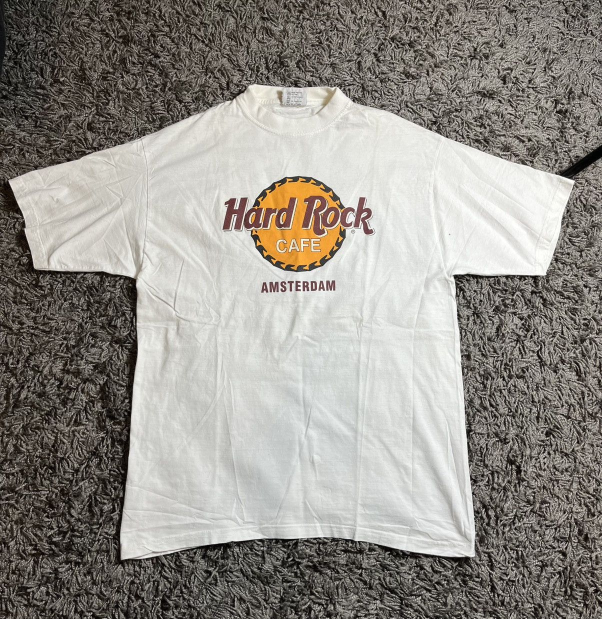 VINTAGE 90s HARD ROCK CAFE AMSTERDAM COTTON T-SHIRT