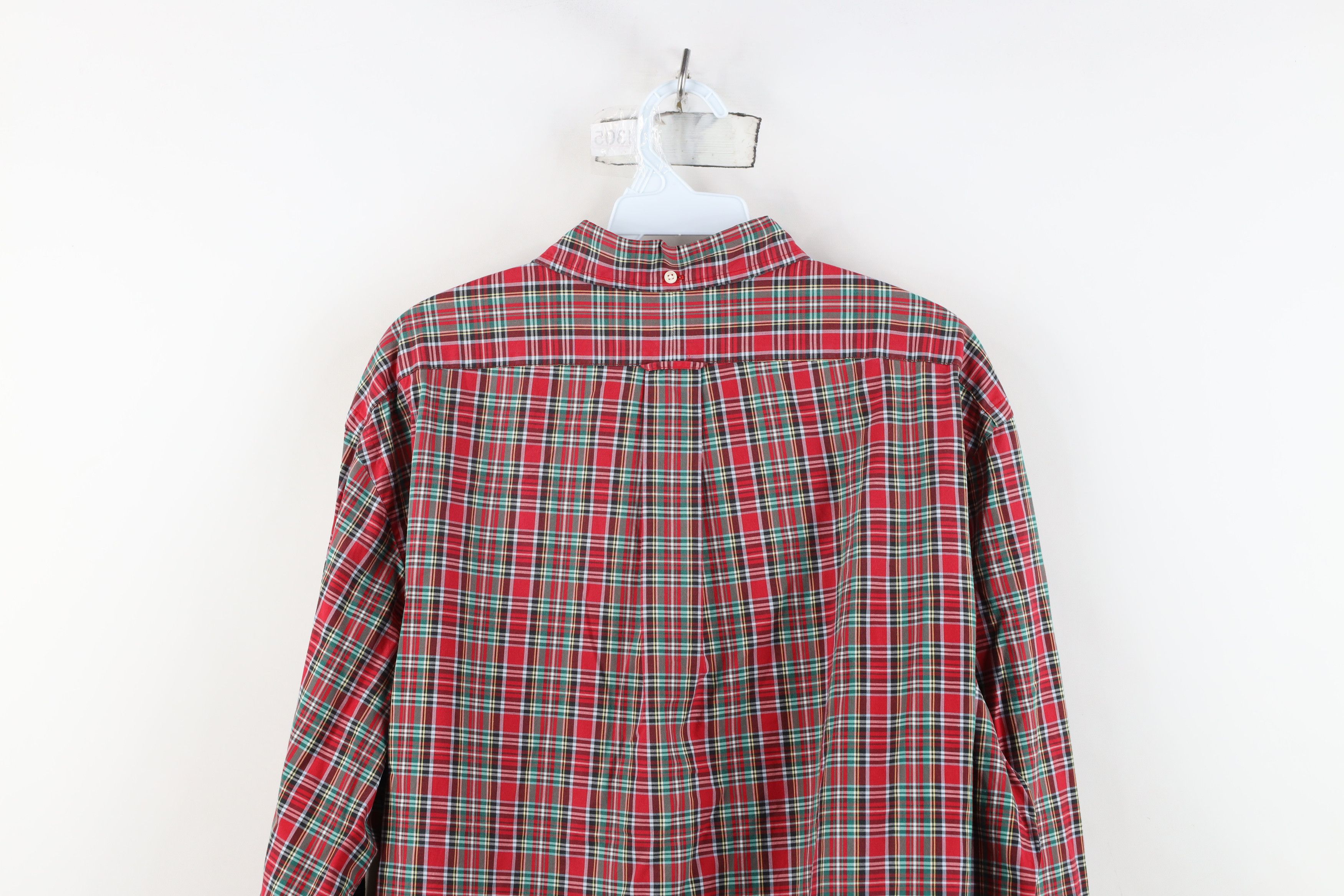 Ralph Lauren Vintage 90s Ralph Lauren Collared Down Shirt Rainbow Plaid Size US XL / EU 56 / 4 - 13 Thumbnail