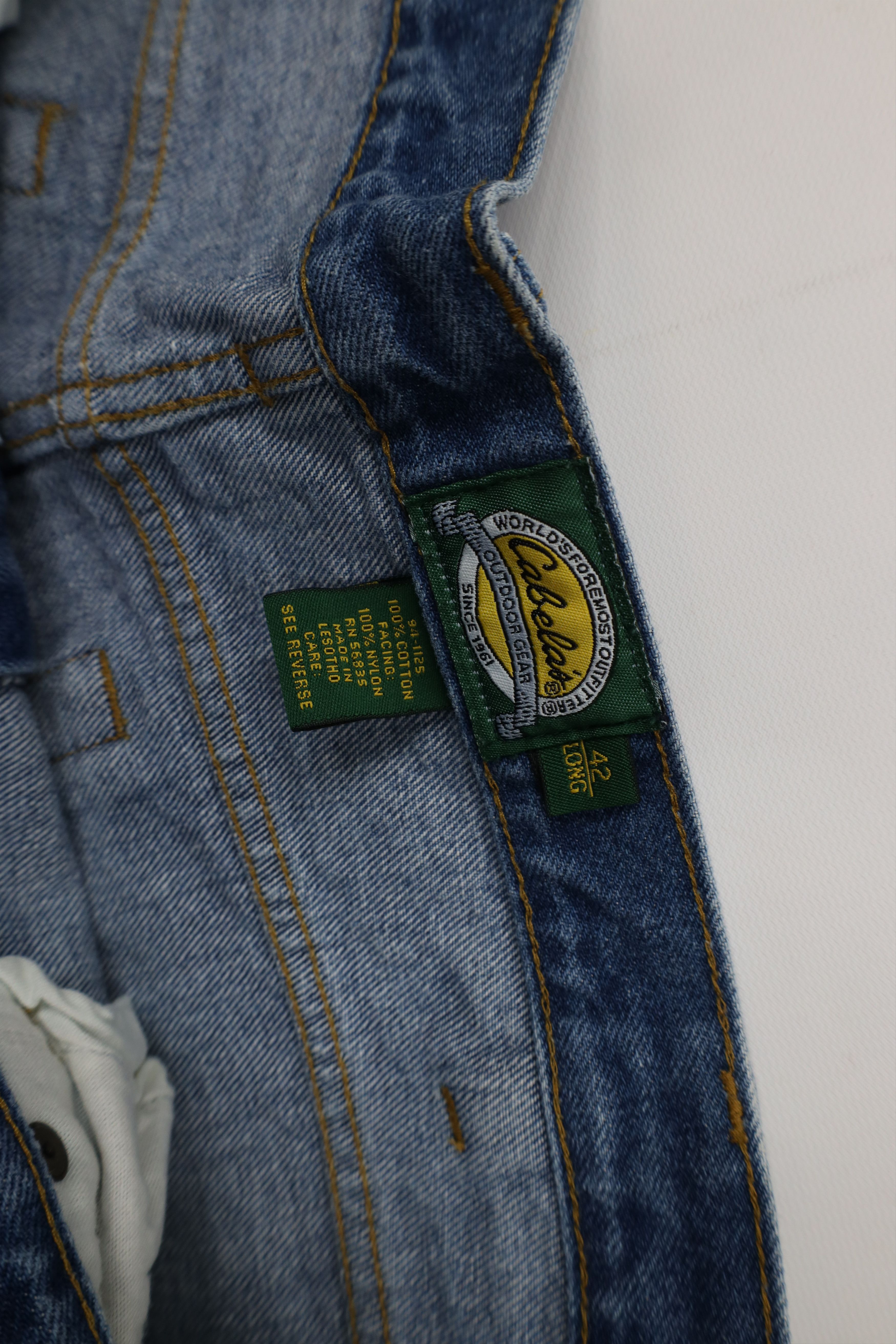 Cabelas Vintage 90s Cabelas Field Brush Denim Jeans Blue Cotton Size US 42 / EU 58 - 7 Thumbnail
