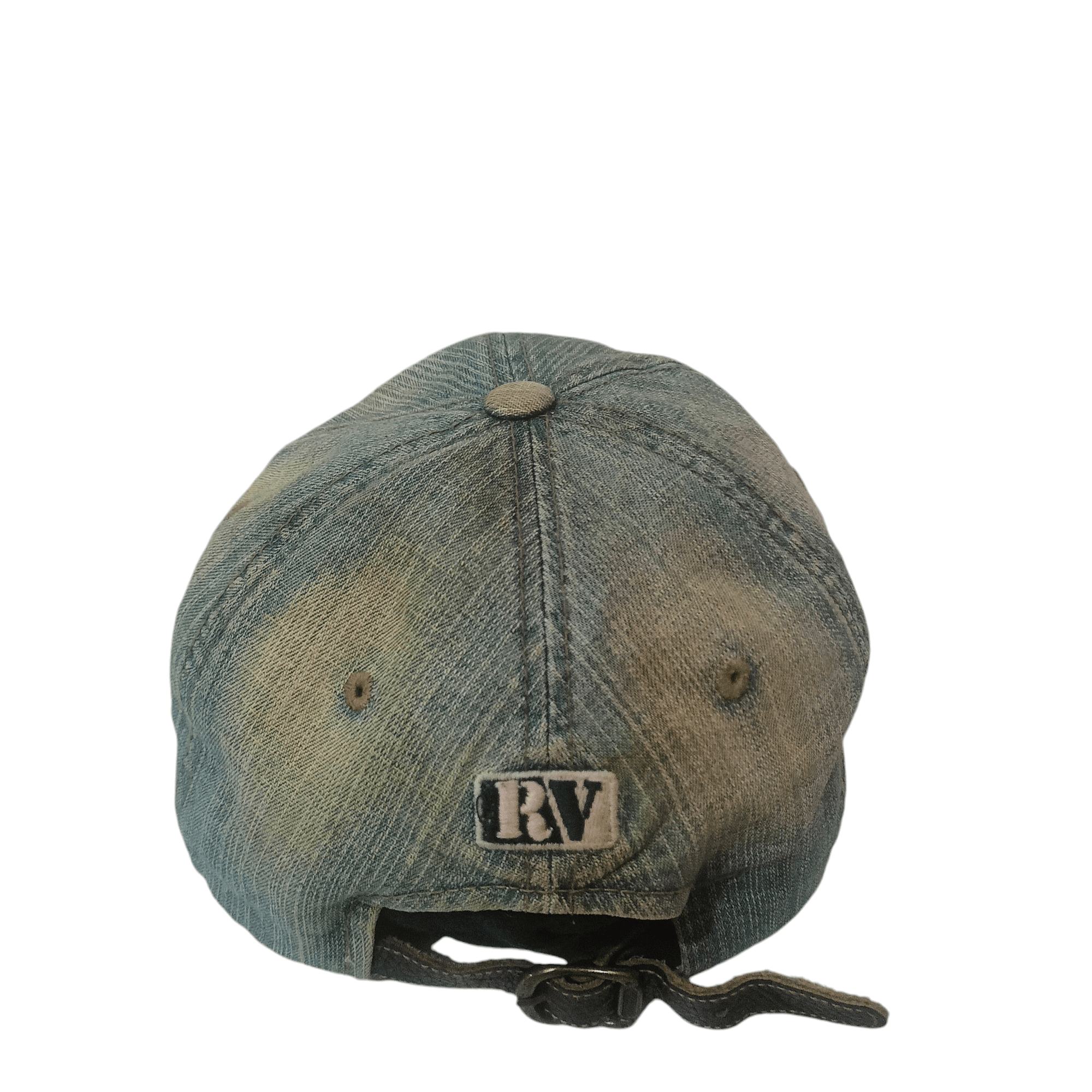 Valentino Vintage Rudolph Valentino Distressed Denim Style Cap Hat Size ONE SIZE - 8 Thumbnail