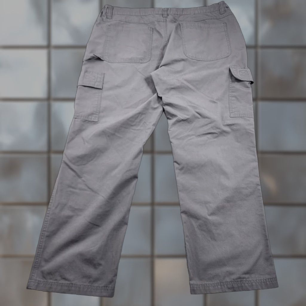 Vintage Iron & Haft Pants Mens 42x32 Cargo Workwear Utility Benchmark Pockets Gauge Gray Size US 42 / EU 58 - 1 Thumbnail
