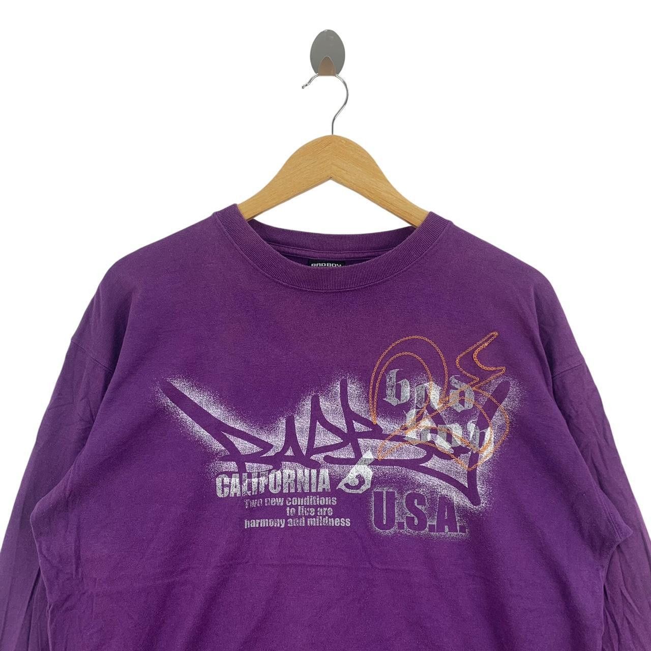Vintage Vintage BAD BOY SKATEBOARD California Graffiti Tee Shirt Size US XXL / EU 58 / 5 - 2 Thumbnail