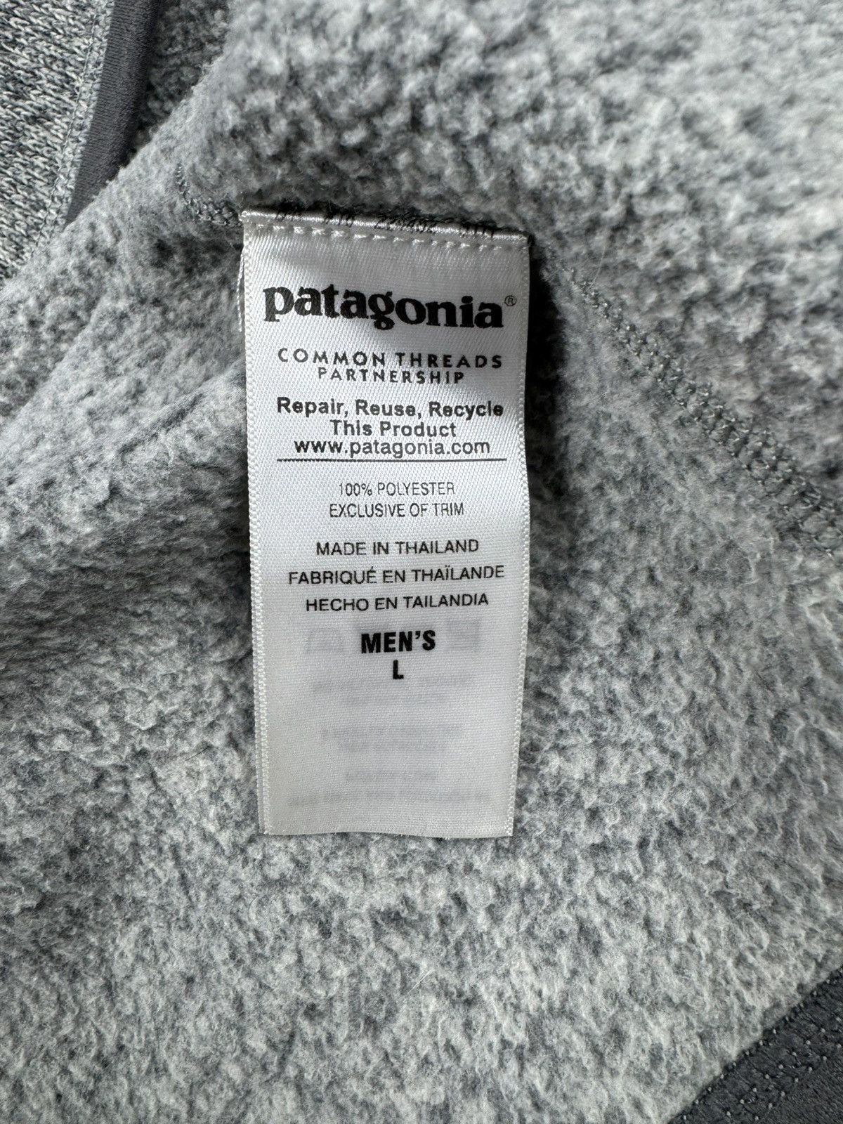 Patagonia Vintage Patagonia Polartec 1/4 Zip Fleece Jacket Gray size L Size US L / EU 52-54 / 3 - 9 Thumbnail