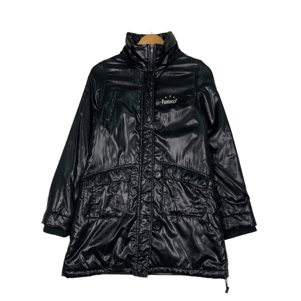 Fiorucci FLORUCCI Small Logo Black Puffer Down Youth Jacket #0971-C43 Size XXS / US 00 / IT 34 - 1 Thumbnail