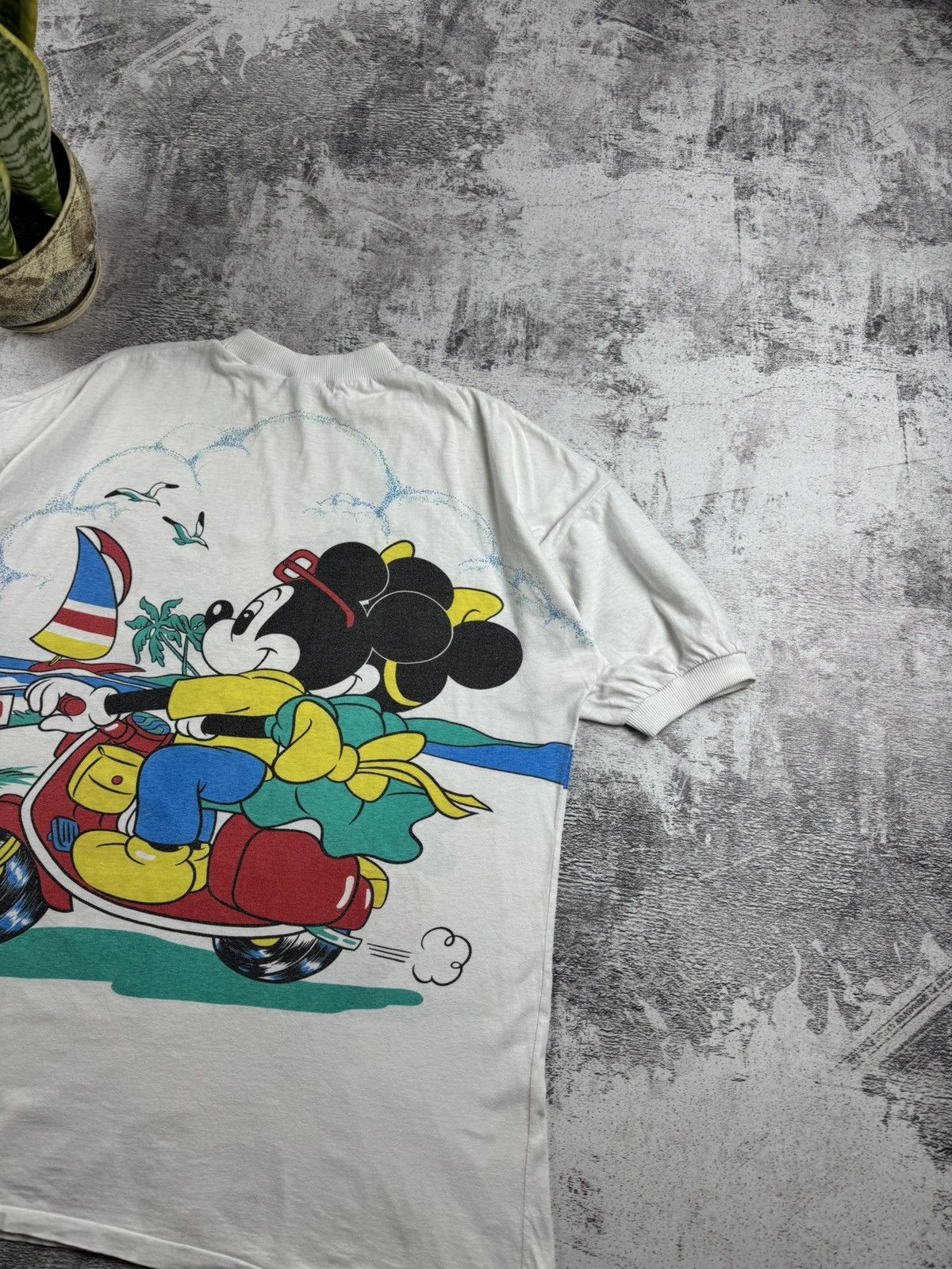 Disney 1980 Americanwear 80S 90S Mickey Mouse Cartoon T Shirt Tee Size US XXL / EU 58 / 5 - 20 Thumbnail