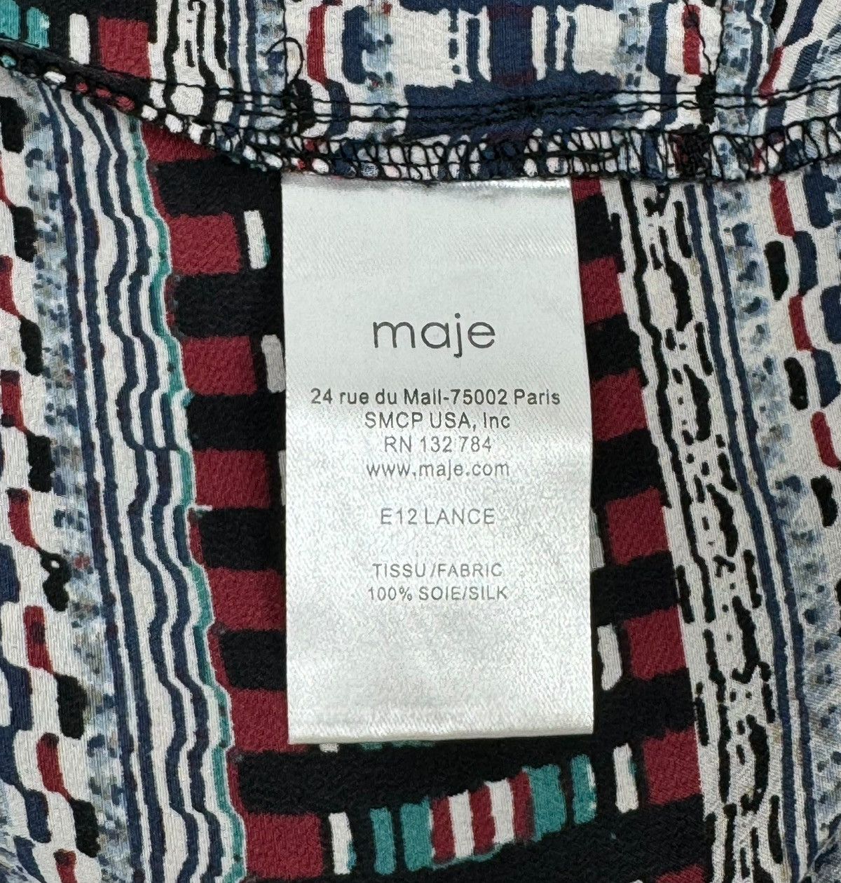 Maje Maje 100% Silk Ornament Printed Pants size 1 Size 25" / US 0 / IT 36 - 9 Thumbnail