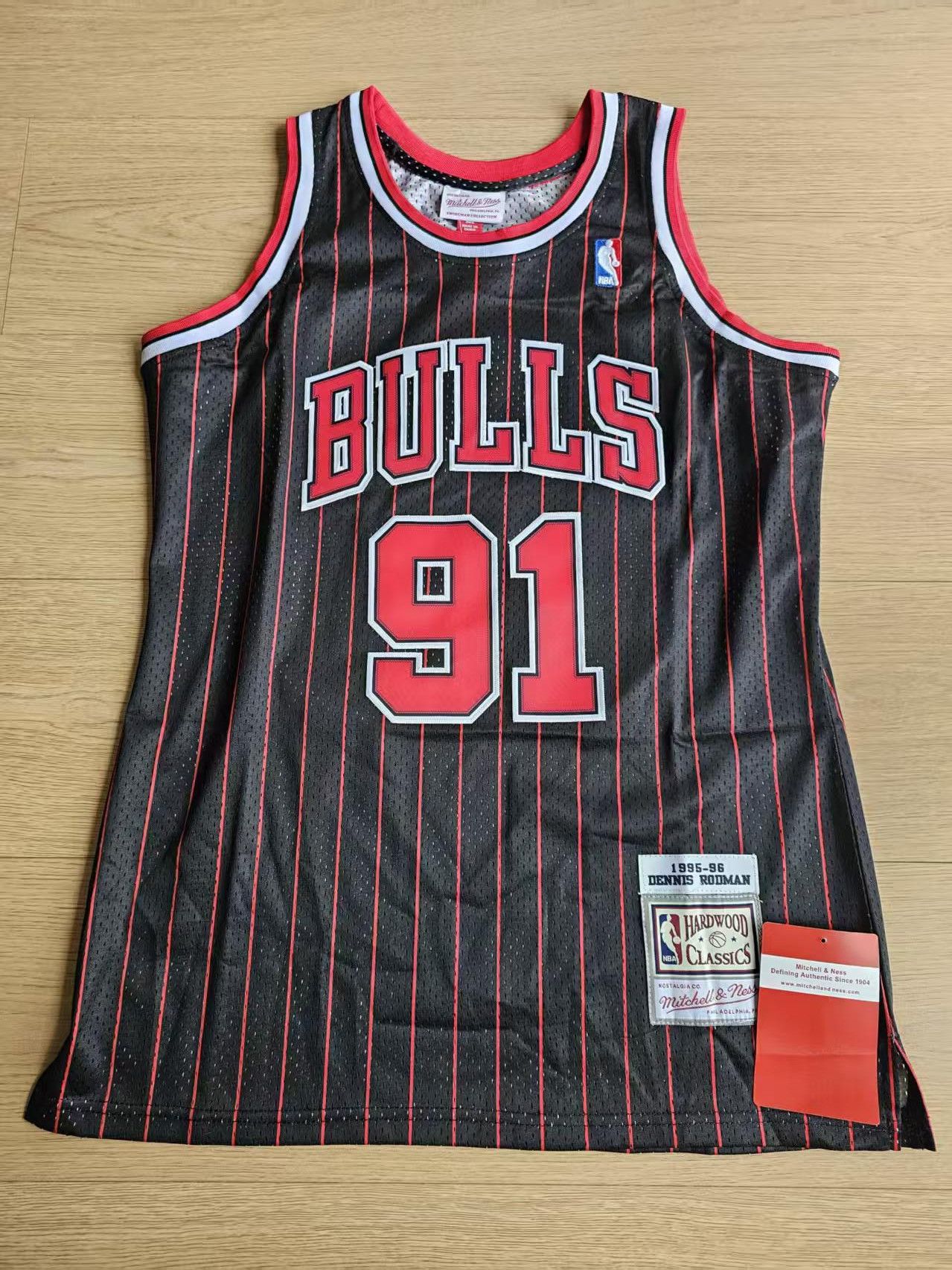 NBA Bulls #91 Dennis Rodman Jersey Size US XL / EU 56 / 4 - 1 Thumbnail