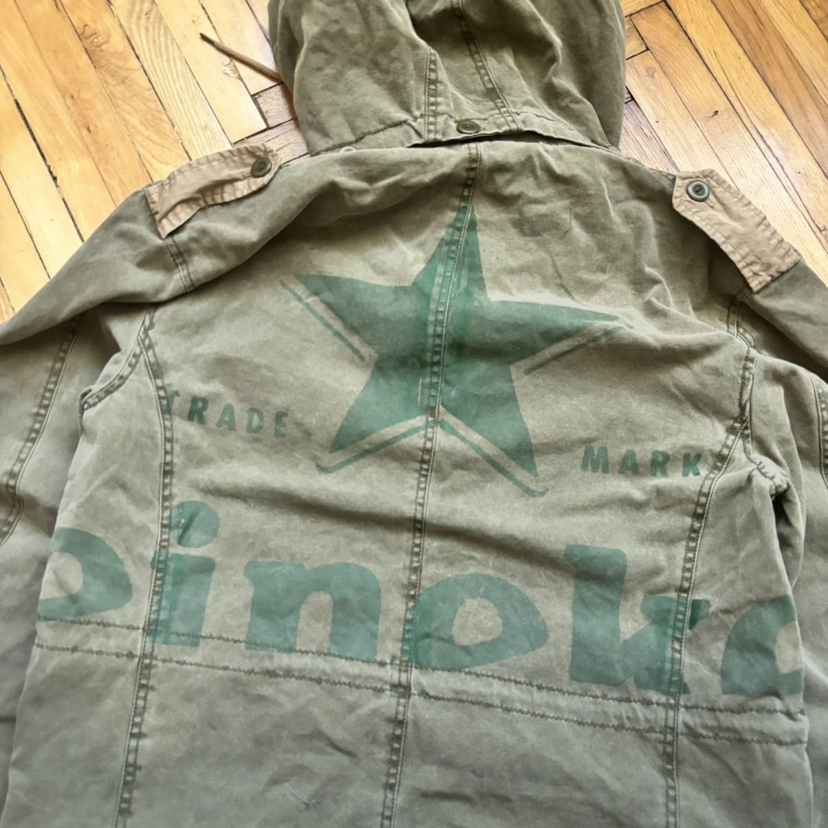 Hysteric Glamour M-65 Heineken Khaki Field Jacket Big Logo Back Print Punk Size US S / EU 44-46 / 1 - 3 Thumbnail