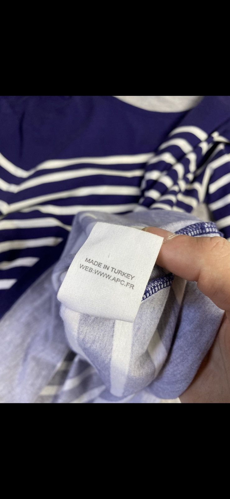 A.P.C. × Vintage Mens Vintage A.P.C Striped Long Sleeve T Shirt Tee Size US M / EU 48-50 / 2 - 8 Thumbnail