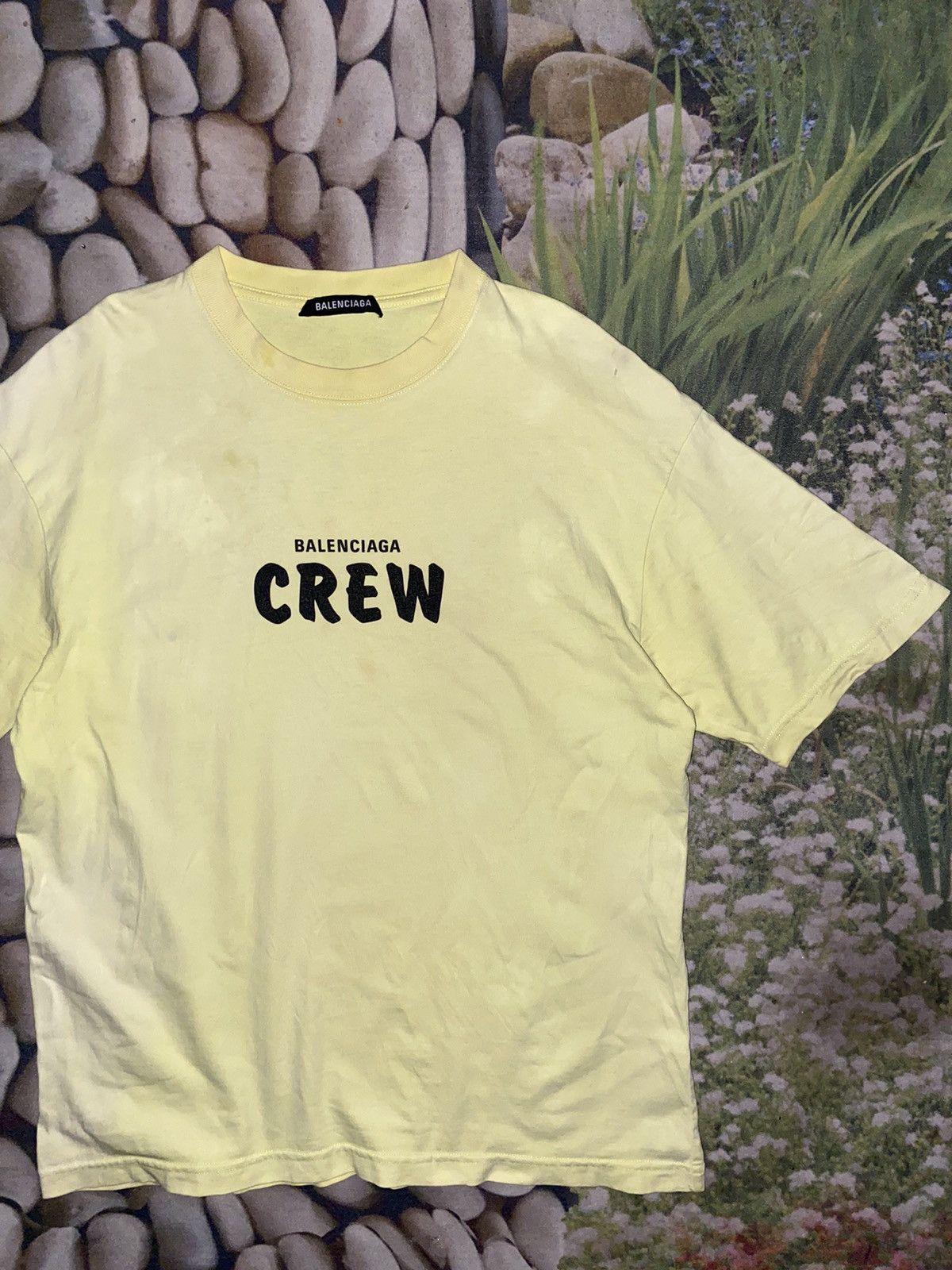 Balenciaga BALENCIAGA FW20 CREW SPELL OUT TEE Size US XS / EU 42 / 0 - 2 Thumbnail