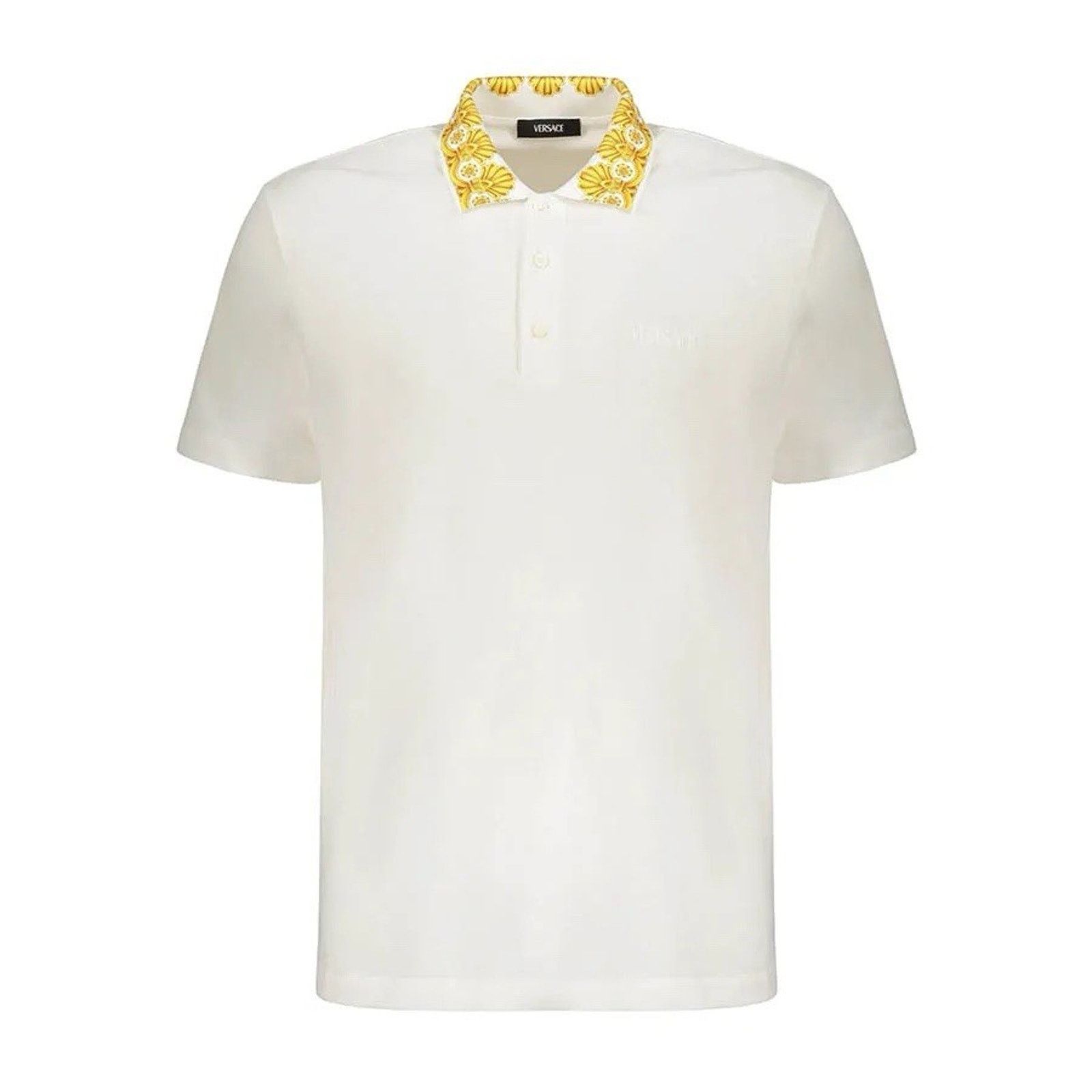 Versace Logo Embroidered baroque Print Polo Shirt US 2xl It 4xl Size US XXL / EU 58 / 5 - 4 Thumbnail