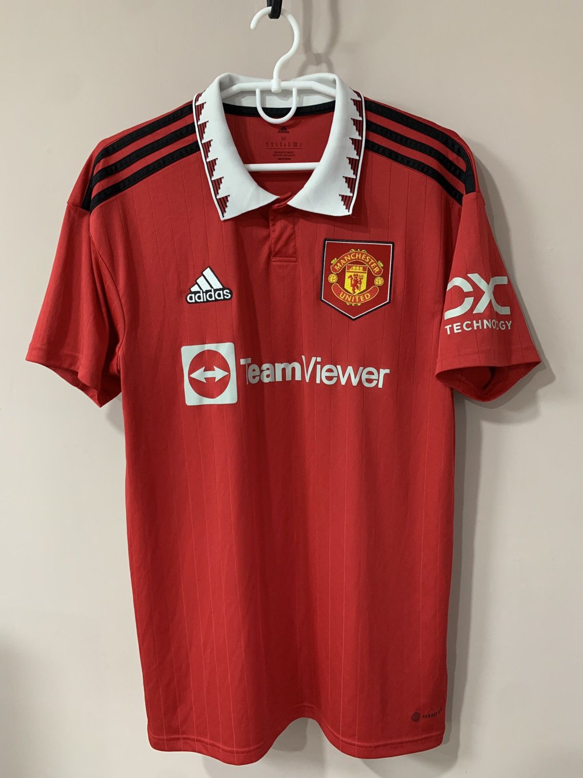 Adidas Manchester United 2022/23 Home Football Shirt Adidas Soccer Size US M / EU 48-50 / 2 - 1 Thumbnail