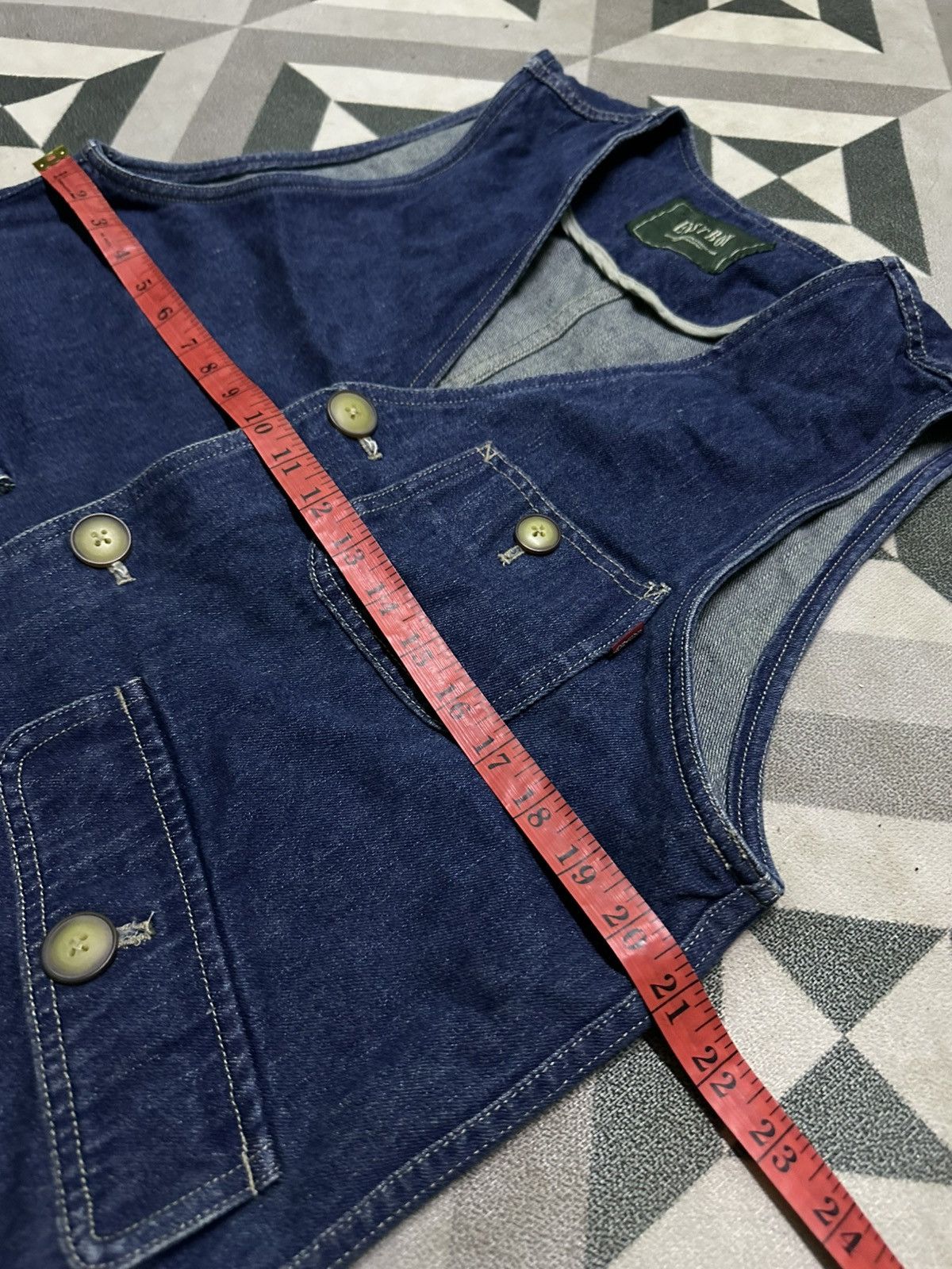 Japanese Brand East boy denim vest with four utility pockets Size US M / EU 48-50 / 2 - 6 Thumbnail