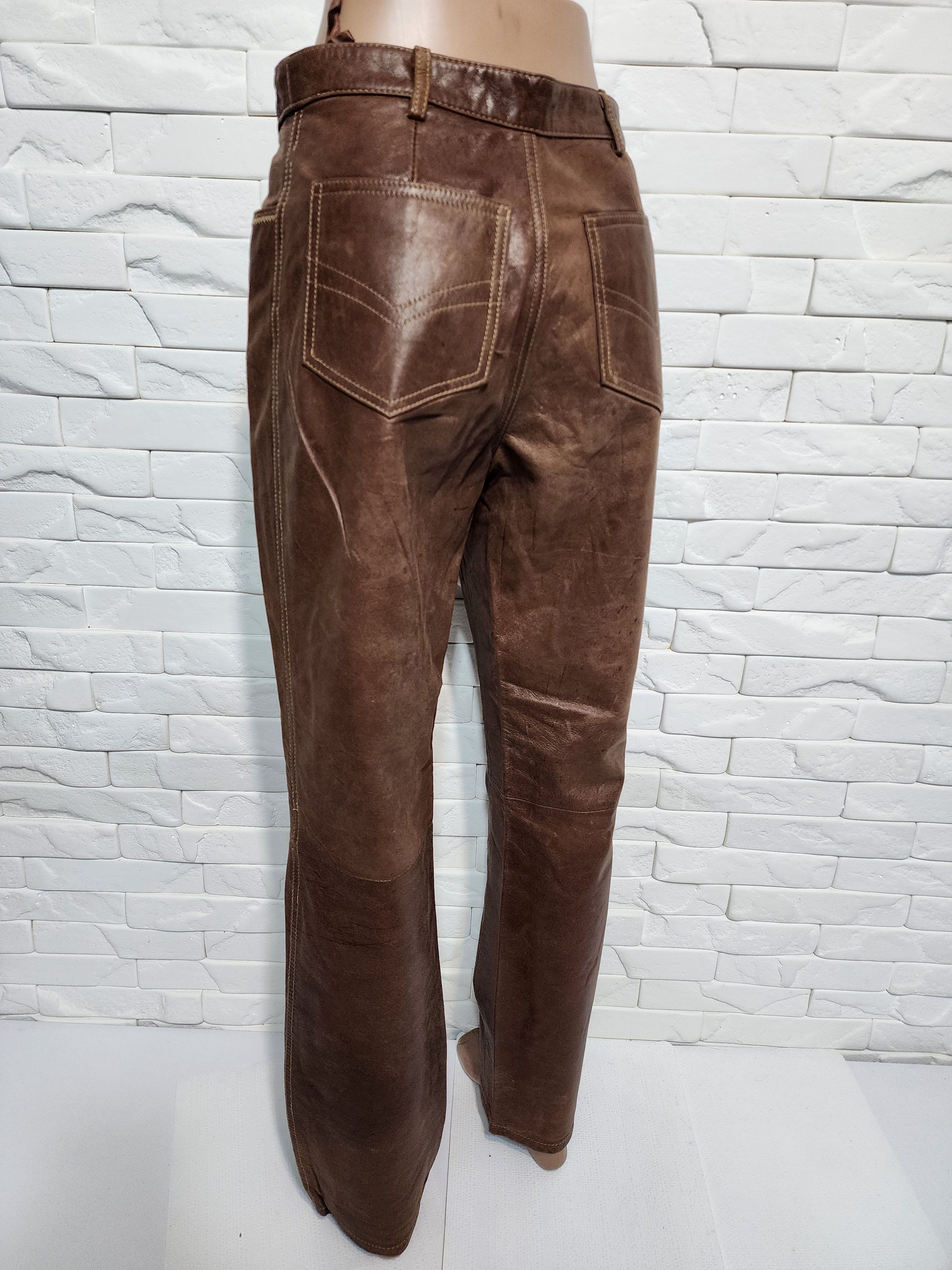 Genuine Leather Women's leather pants. Size 27" / US 4 / IT 40 - 6 Thumbnail
