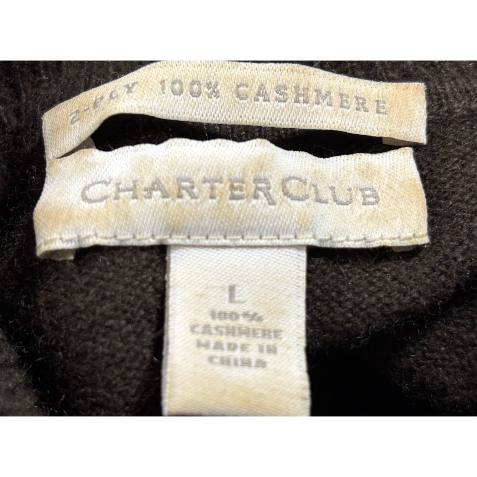 Charter Club Charter Club 100% Cashmere Turtleneck Sweater Women’s Large Chocolate Brown Pullover Long Sleeve Solid Knit Classic Preppy Old Money Mens/Womens? Size L / US 10 / IT 46 - 6 Thumbnail