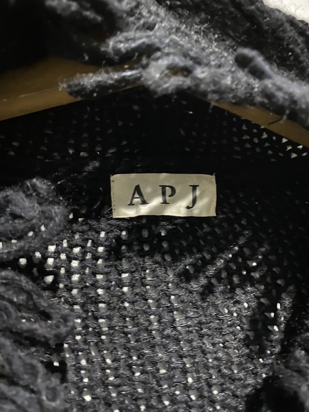 Japanese LGB style apj cable wool tassel knit hoodie