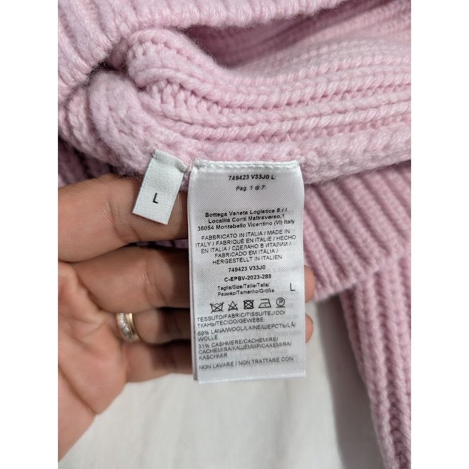 Bottega Veneta o1rshd1 English Rib Sweater Knit in Camelia L Size US L / EU 52-54 / 3 - 12 Thumbnail