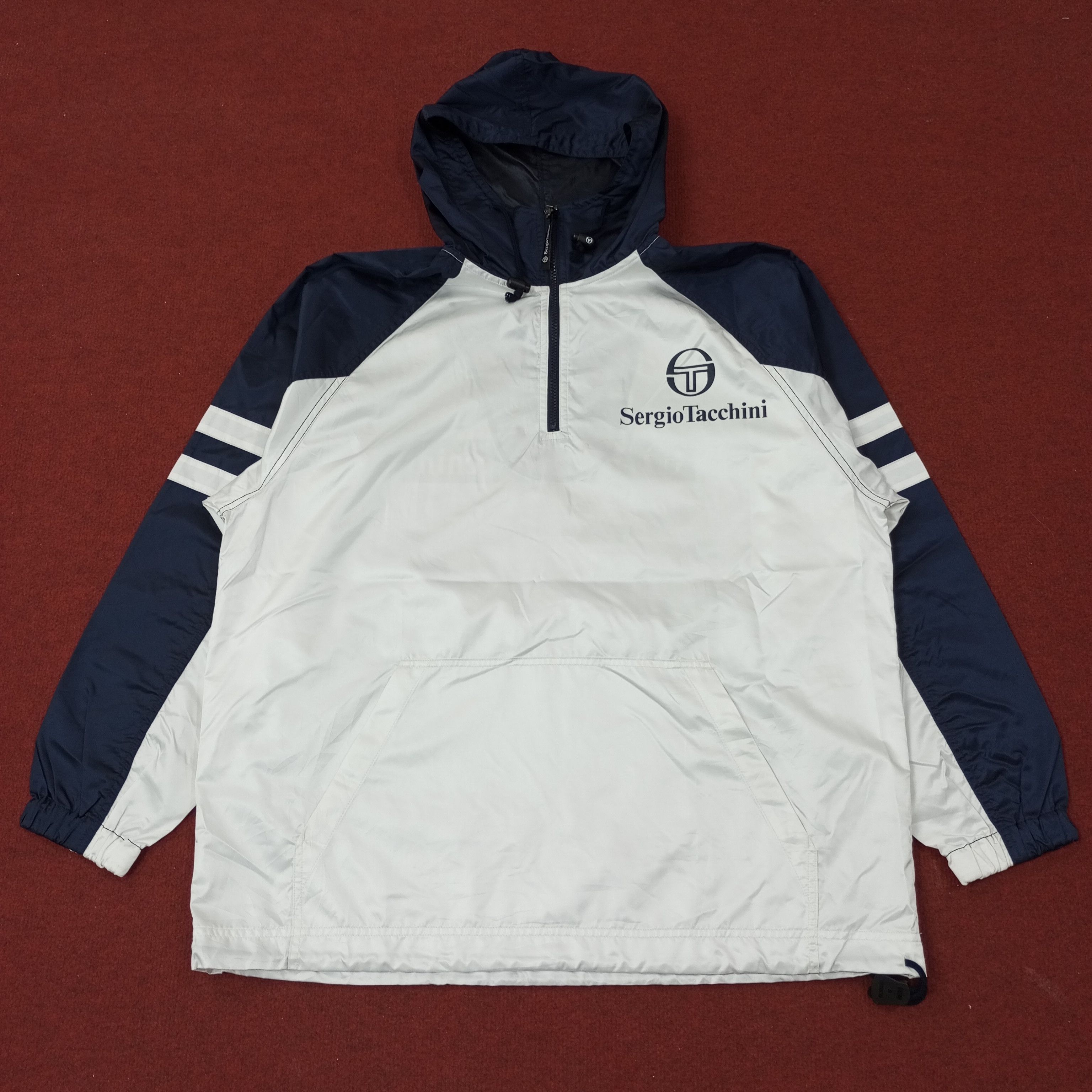 Sergio Tacchini Sergio Tacchini Logo Spellout Windbreaker Jacket c238n10 Size US XL / EU 56 / 4 - 4 Thumbnail