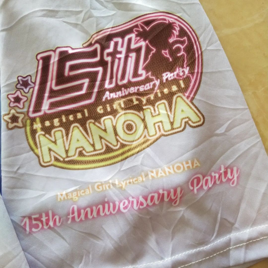 Anime × Japanese Brand Magical Girl Lyrical Nanoha 15th Anniversary Tees Jersey Size US L / EU 52-54 / 3 - 5 Thumbnail