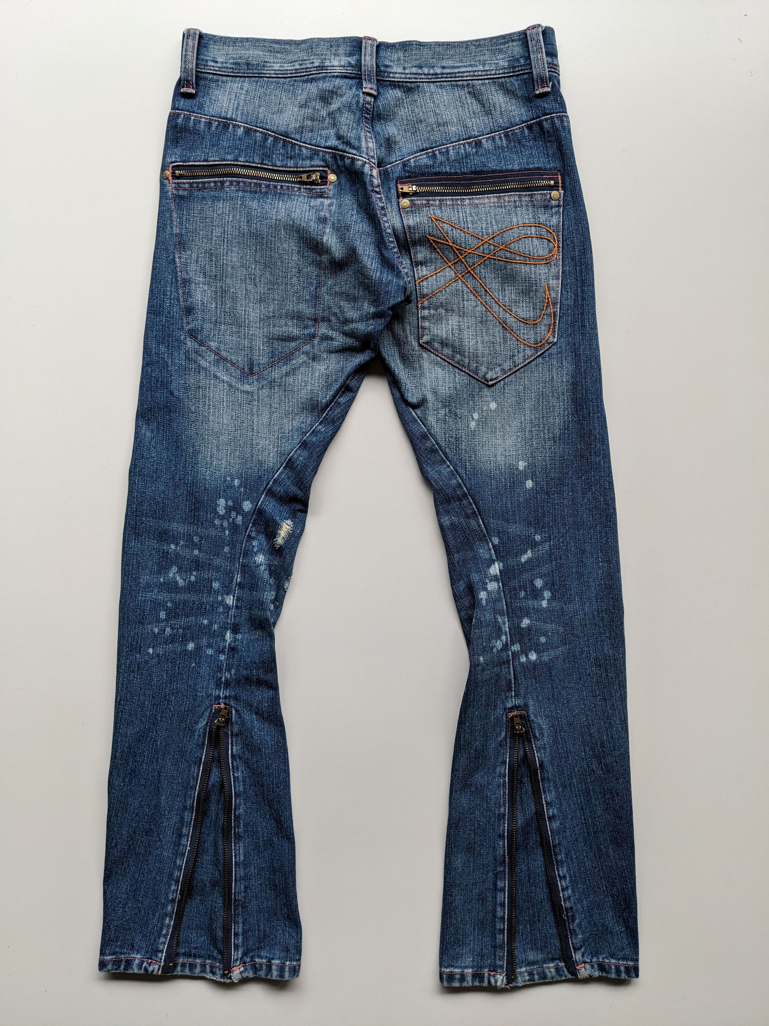 Japanese Brand Livertine Tokyo Underground flare punk jeans Size US 32 / EU 48 - 2 Thumbnail