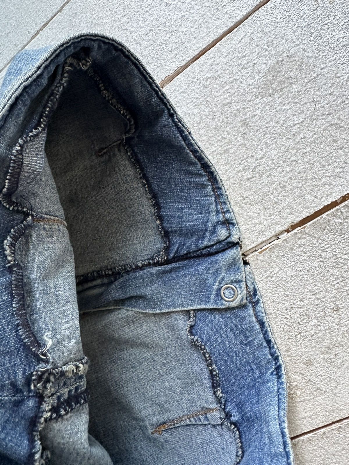 Miss Sixty SEXY🚨 MISS SIXTY Y2K AVANT GARDE BLUE DENIM SKIRT Size 26" / US 2 / IT 38 - 4 Thumbnail