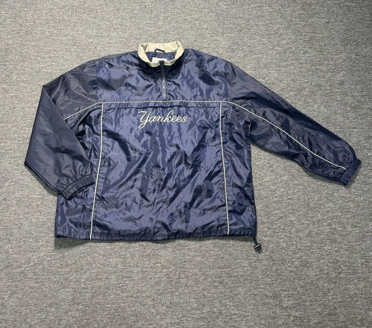 MLB Vintage MLB Yankees 1/4 Zip Windbreaker Navy Sand Men's XXL Size US XXL / EU 58 / 5 - 1 Thumbnail