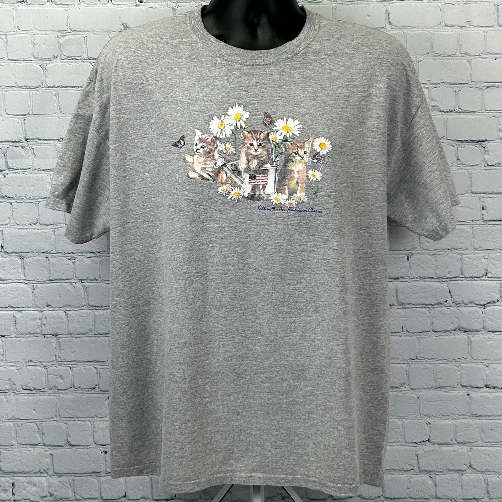 Vintage Vintage Y2Ks Kittens An American Classic T Shirt XL X-Large Size US XL / EU 56 / 4 - 2 Thumbnail