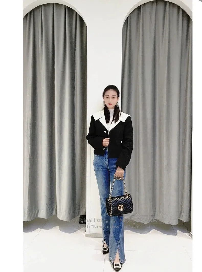 Chanel Chanel 18K Forest Series Black Silk Tweed Coat Size XXS / US 00 / IT 34 - 8 Thumbnail