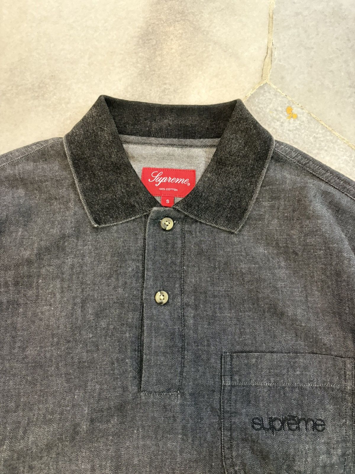 Supreme Supreme embrodered Long Sleeve Polo Shirt Size US M / EU 48-50 / 2 - 10 Thumbnail