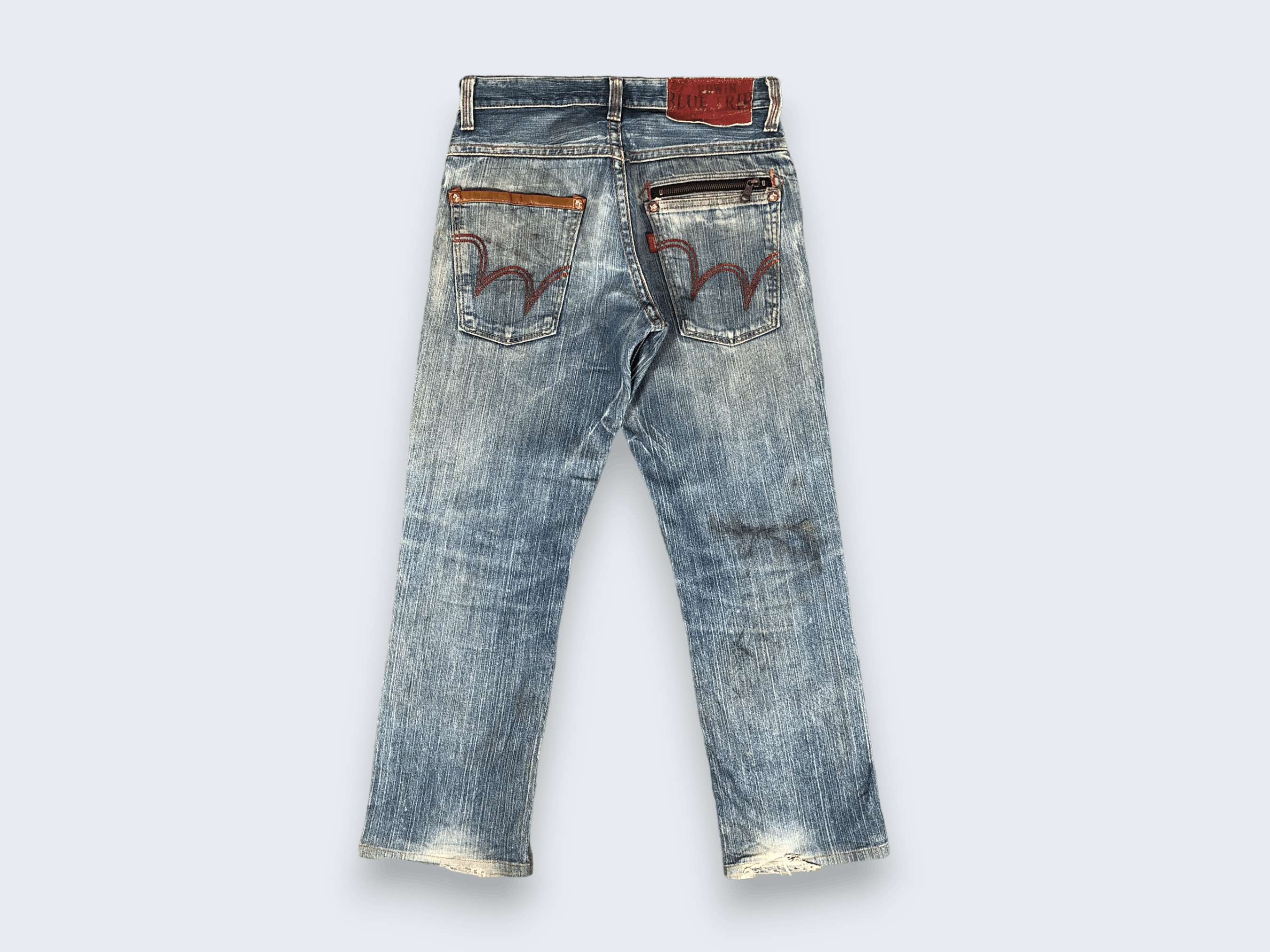 Edwin × Vintage Vintage Edwin Blue Trip Jeans Dirty L1176 Size US 31 - 2 Thumbnail