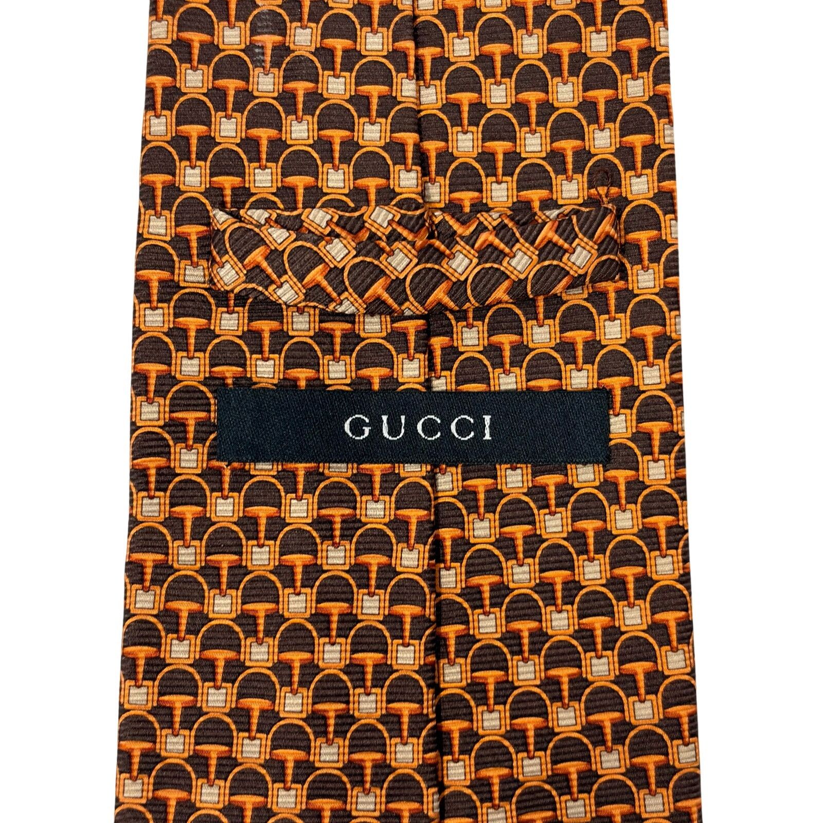 Gucci Gucci Vintage Abstract Pattern Tie Size ONE SIZE - 6 Thumbnail