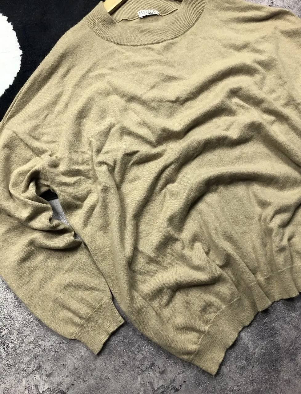 Brunello Cucinelli Brunello Cucinelli Cashmere Beige Sweater Pullover Italy Size US L / EU 52-54 / 3 - 3 Thumbnail