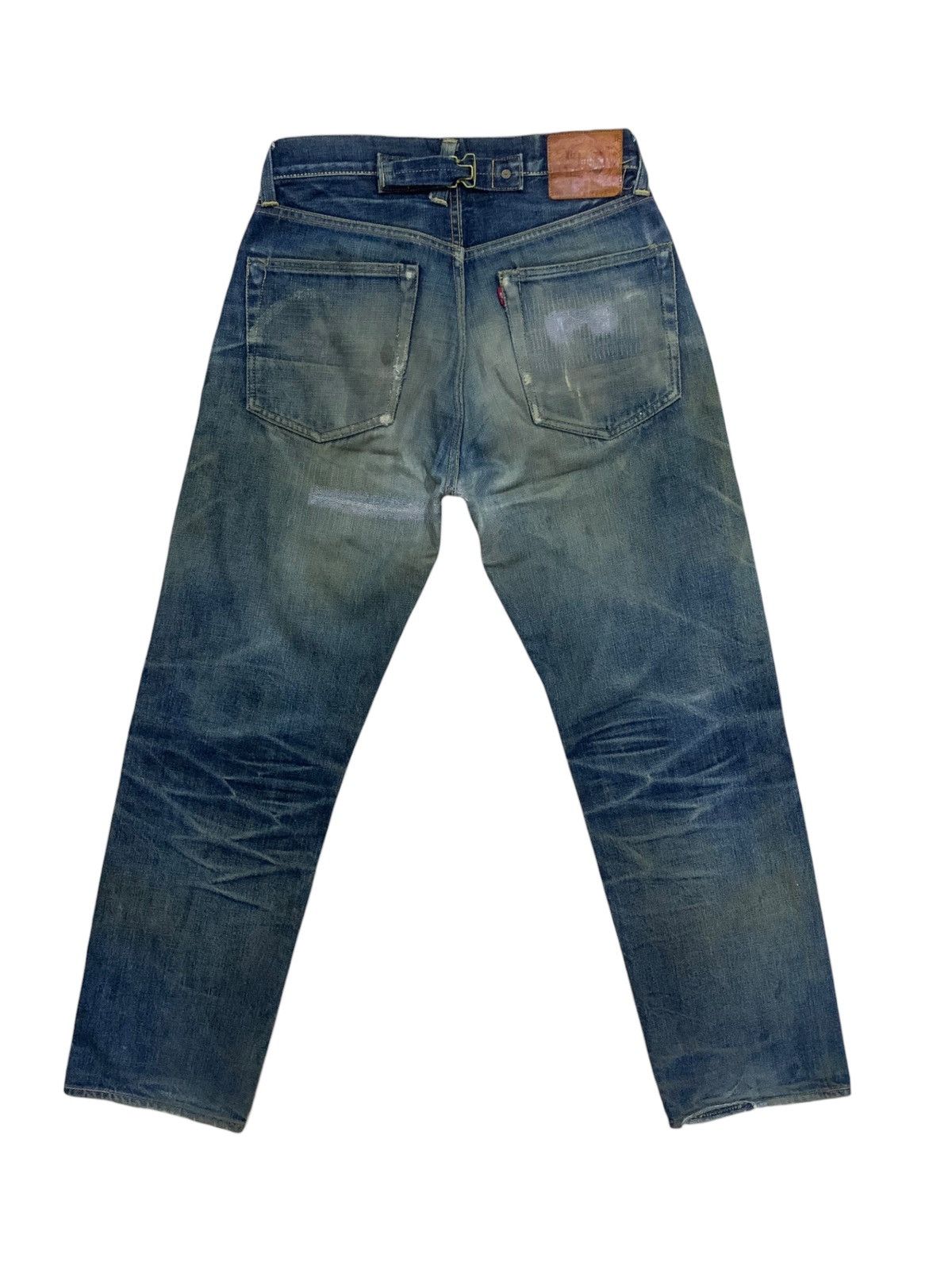 DENIM TEARS × Evisu × Who Decides War Vintage Evis ButtonFly Buckle Waist Jeans Size US 30 / EU 46 - 2 Thumbnail