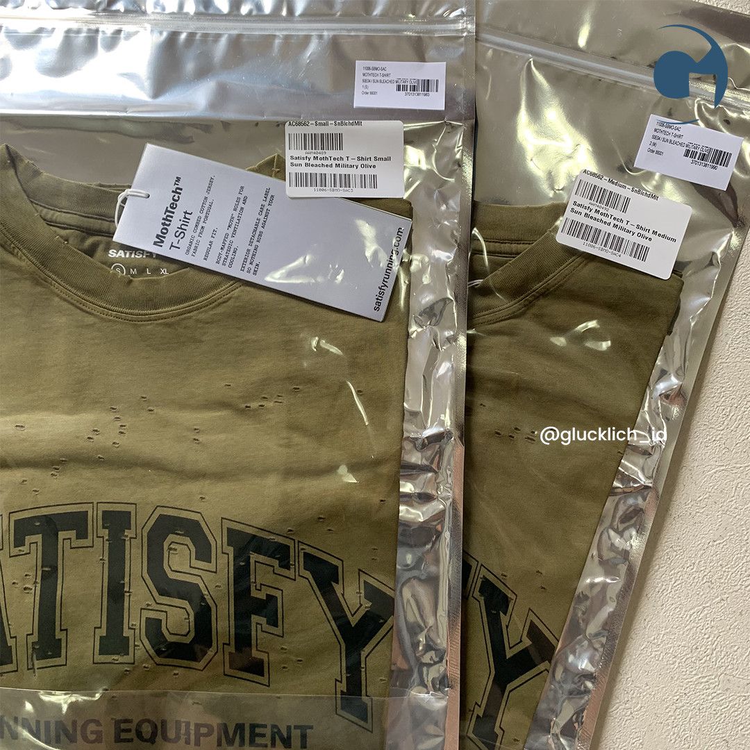 Satisfy Satisfy, MothTech Tee in Sun Bleached Military Olive Size US S / EU 44-46 / 1 - 6 Thumbnail