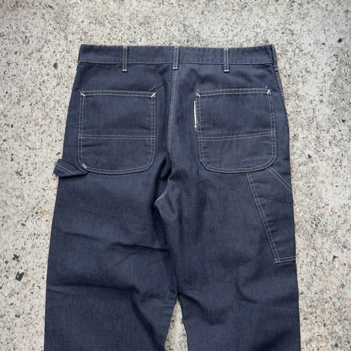 Vintage Vintage 80s Sears Denim Dungaree Carpenter Work Pants Jeans Size US 35 - 4 Thumbnail