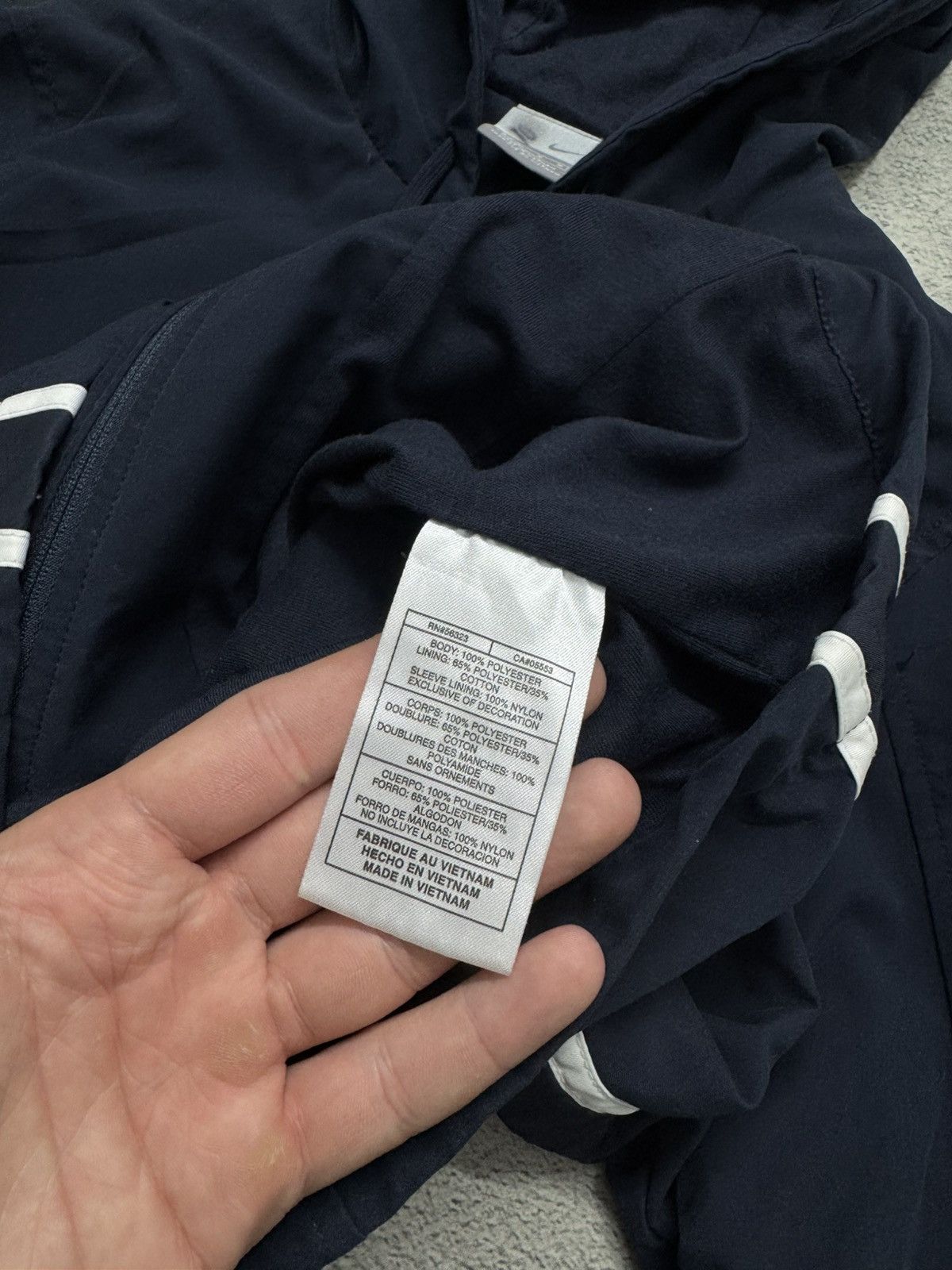 Nike Y2K Vintage NIKE Drill Small Swoosh Full Zip Light Jacket Size M / US 6-8 / IT 42-44 - 9 Thumbnail
