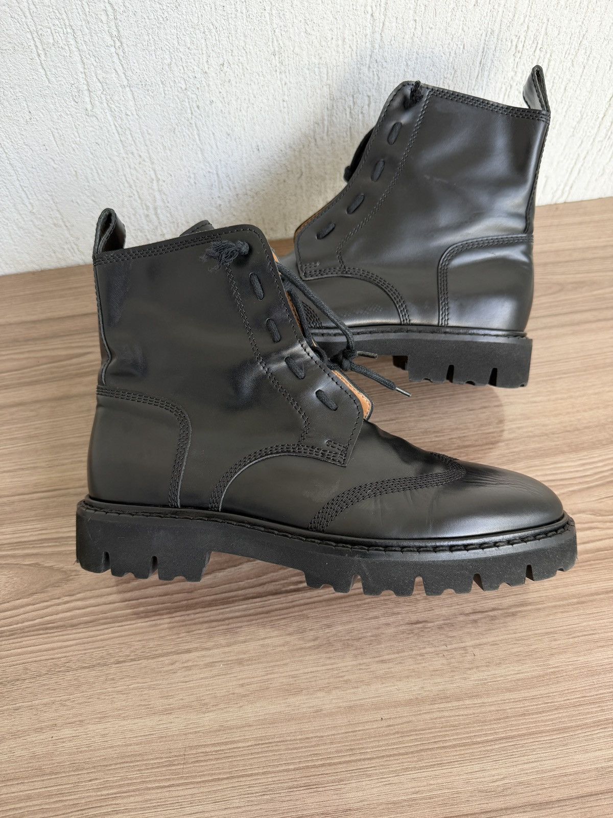 Maison Margiela Wing tip combat boots Size US 8 / EU 41 - 13 Thumbnail
