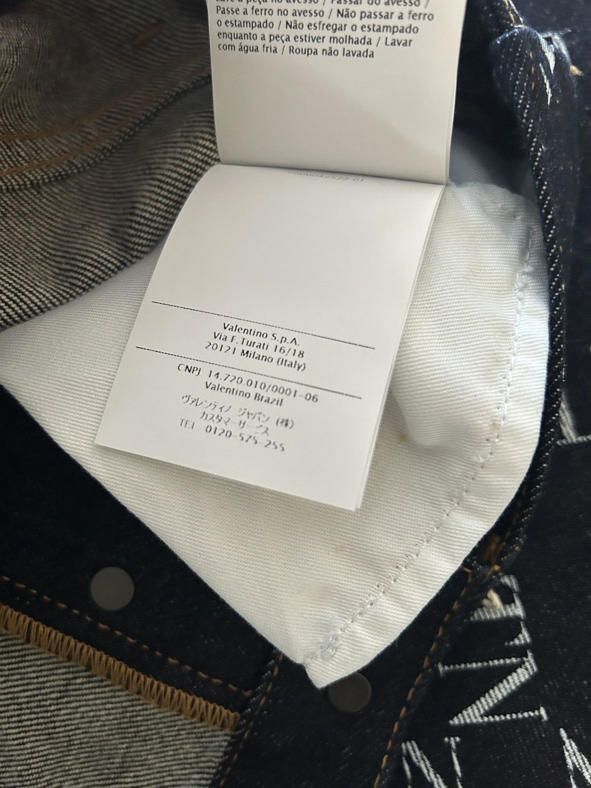 Valentino Valentino Garavani all over print Logo Jeans denim 🇮🇹 VLTN Size US 31 - 11 Thumbnail