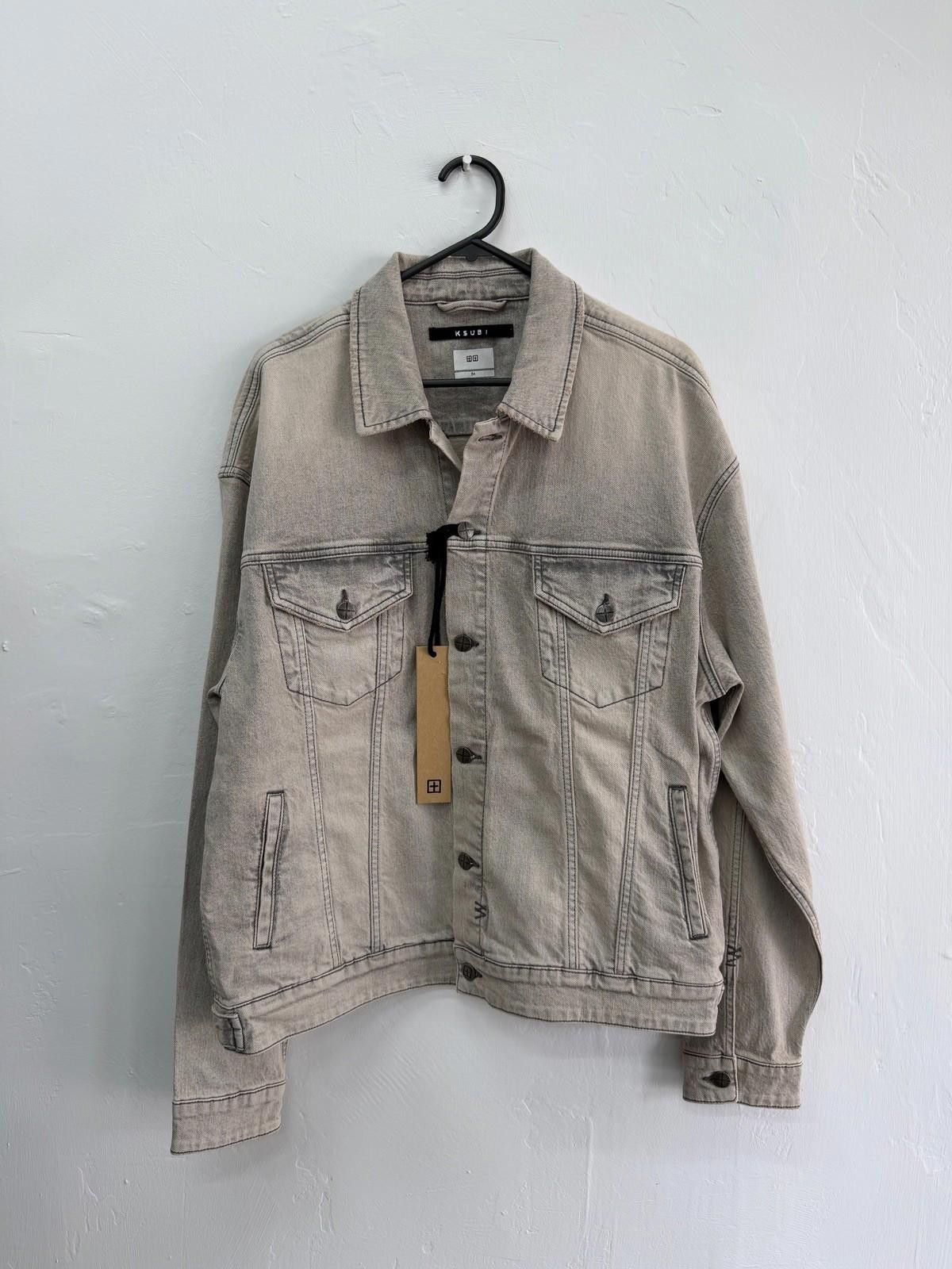 Ksubi new Ksubi mens oh g jacket medium m denim pluto grey 2 Size US M / EU 48-50 / 2 - 1 Thumbnail