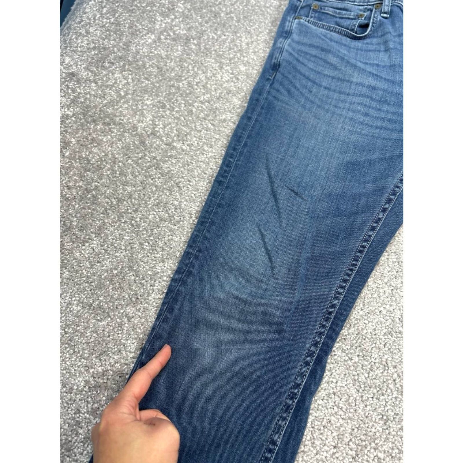 Rag & Bone rag & bone Standard Fit 1 Skinny Jeans Men 30 Blue Cotton Mid Rise Tapered 30x31 Denim Jeans Skinny Mens Blue 90s City Preppy Size US 30 / EU 46 - 7 Thumbnail