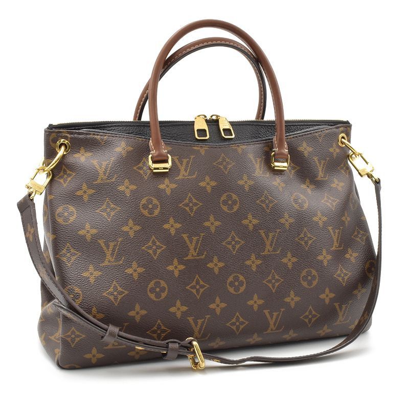 Louis Vuitton Pallas Noir Brown Monogram Shoulder Bag