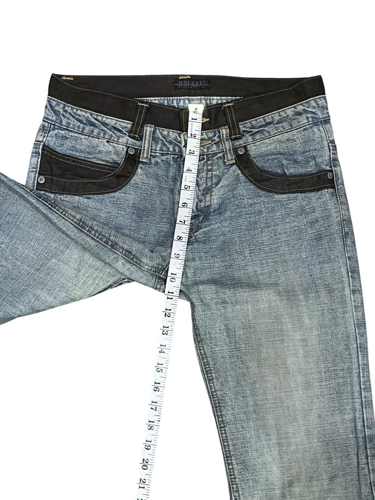 Morgan Homme Vintage Morgan Homme Japan Hybrid Mudwash Double Waist Jeans Size US 30 / EU 46 - 11 Thumbnail