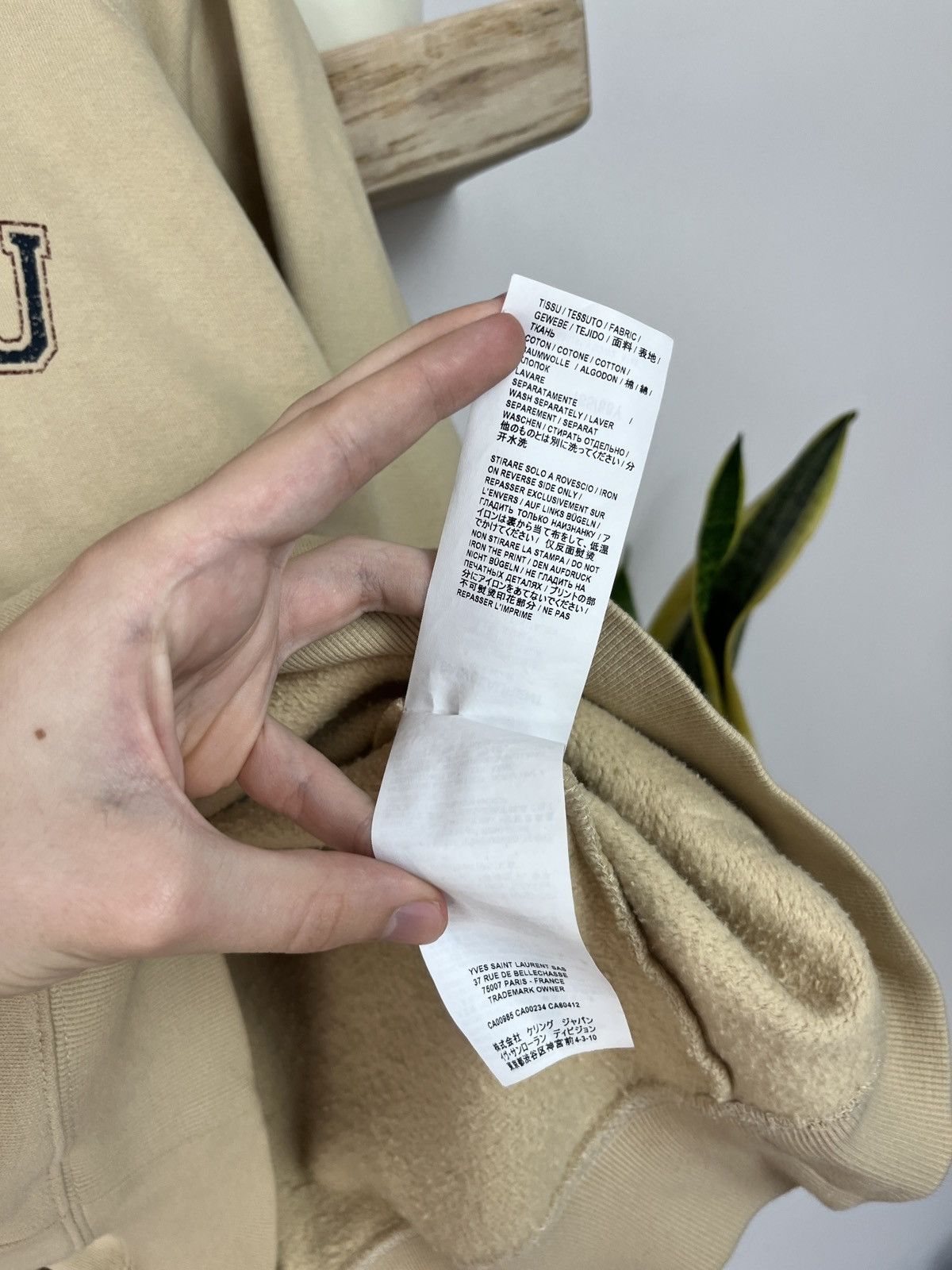 Saint laurent paris malibu hoodie luxury cropped logo rare