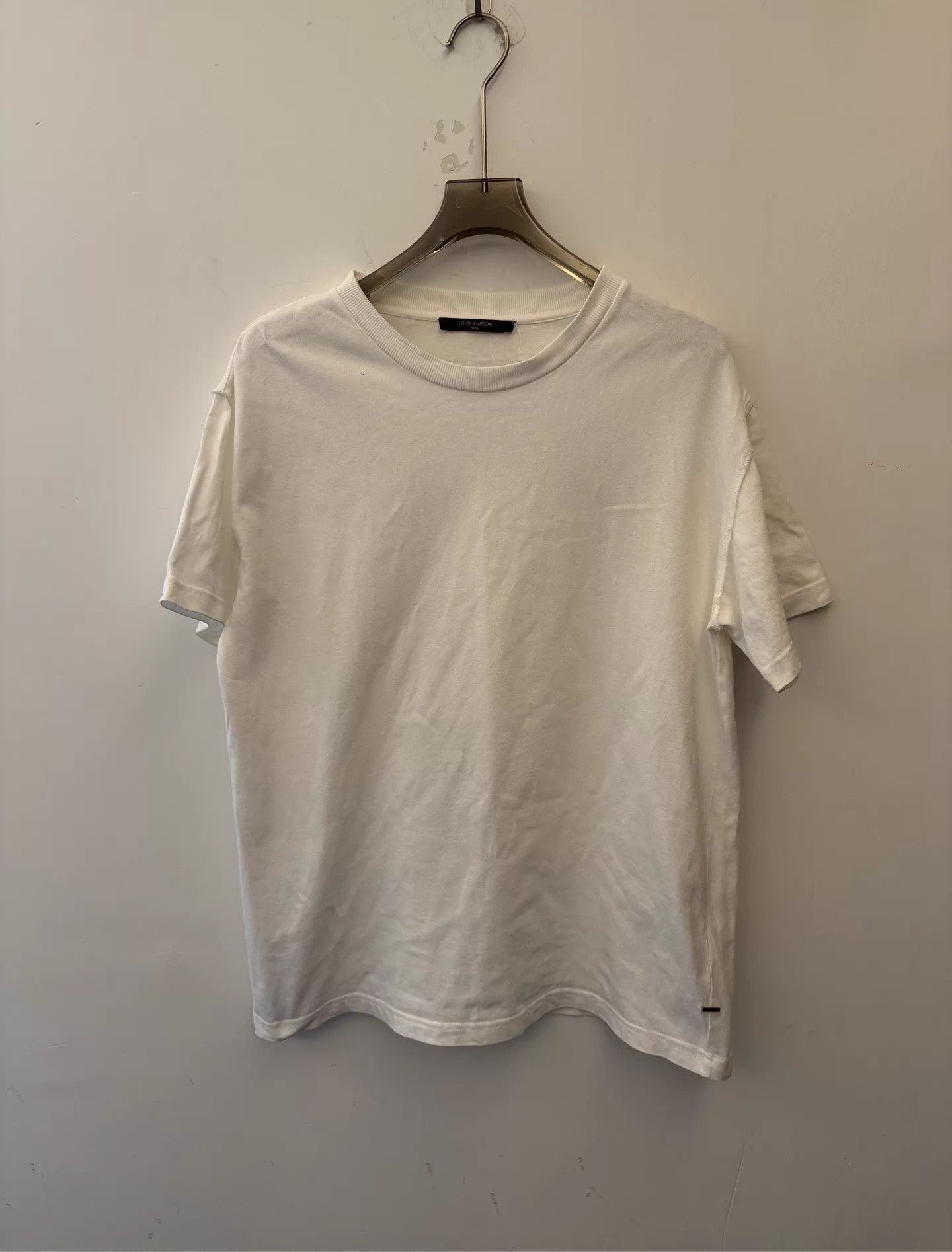 Louis Vuitton LOUIS VUITTON FW22 Crew SS White Tee Men's M Size US M / EU 48-50 / 2 - 1 Thumbnail
